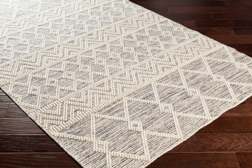 Surya Hygge Charcoal / White Rectangular Area Rug SYHYG2305REC