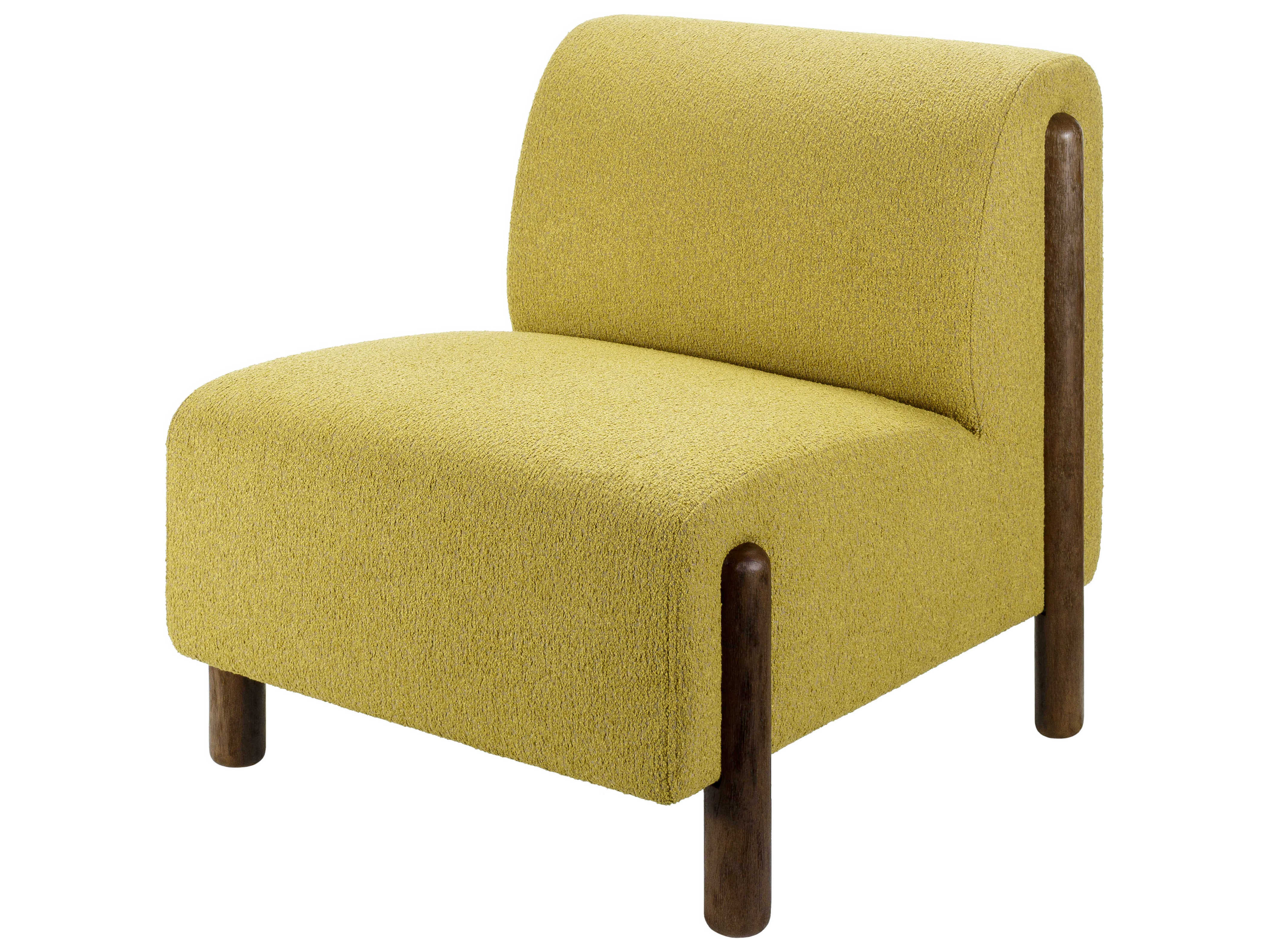 Surya Kenwood 34" Yellow Fabric Accent Chair SYKNW003