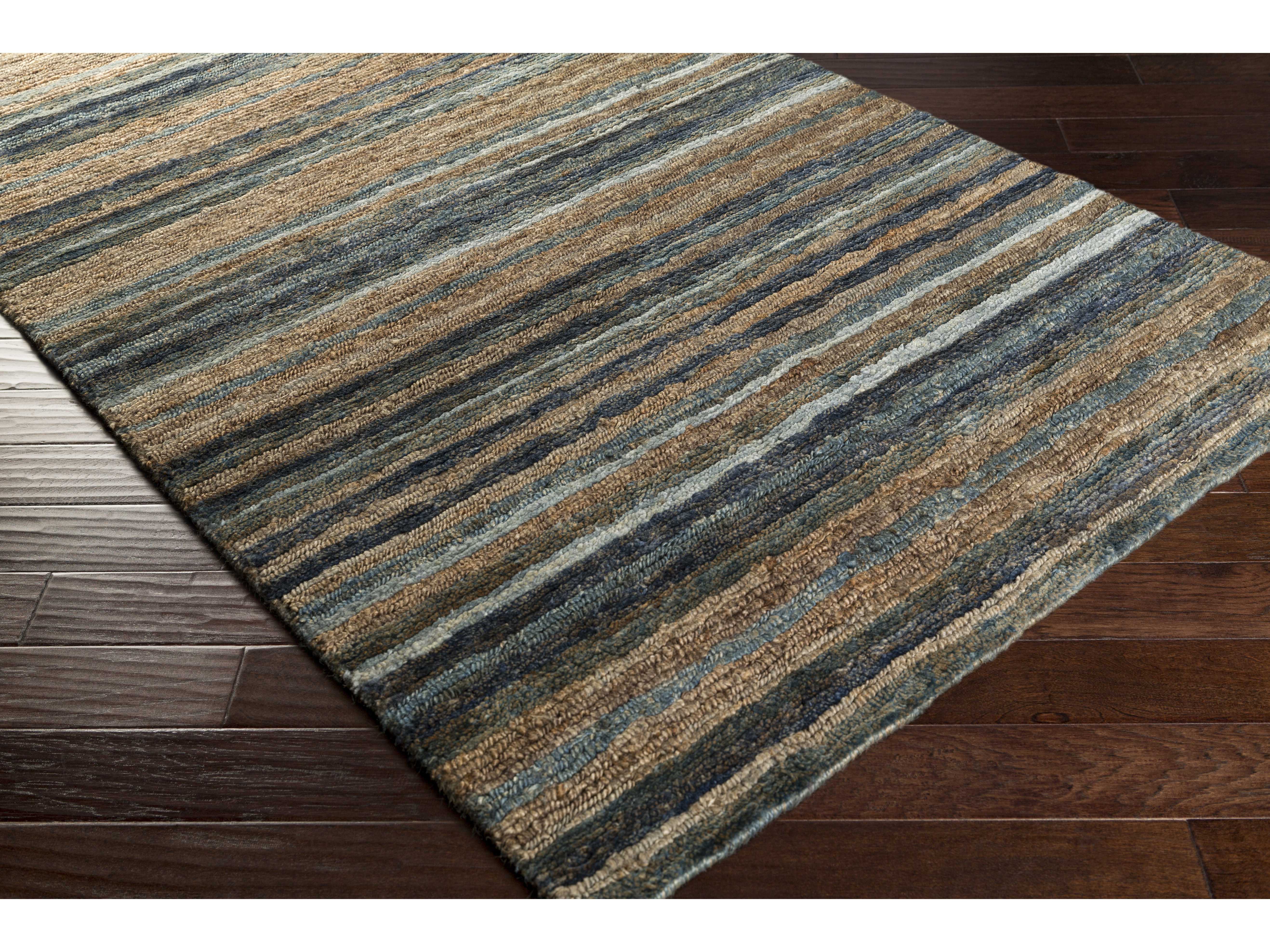 Surya Trinidad Rectangular Medium Gray, Charcoal & Dark Brown Area Rug