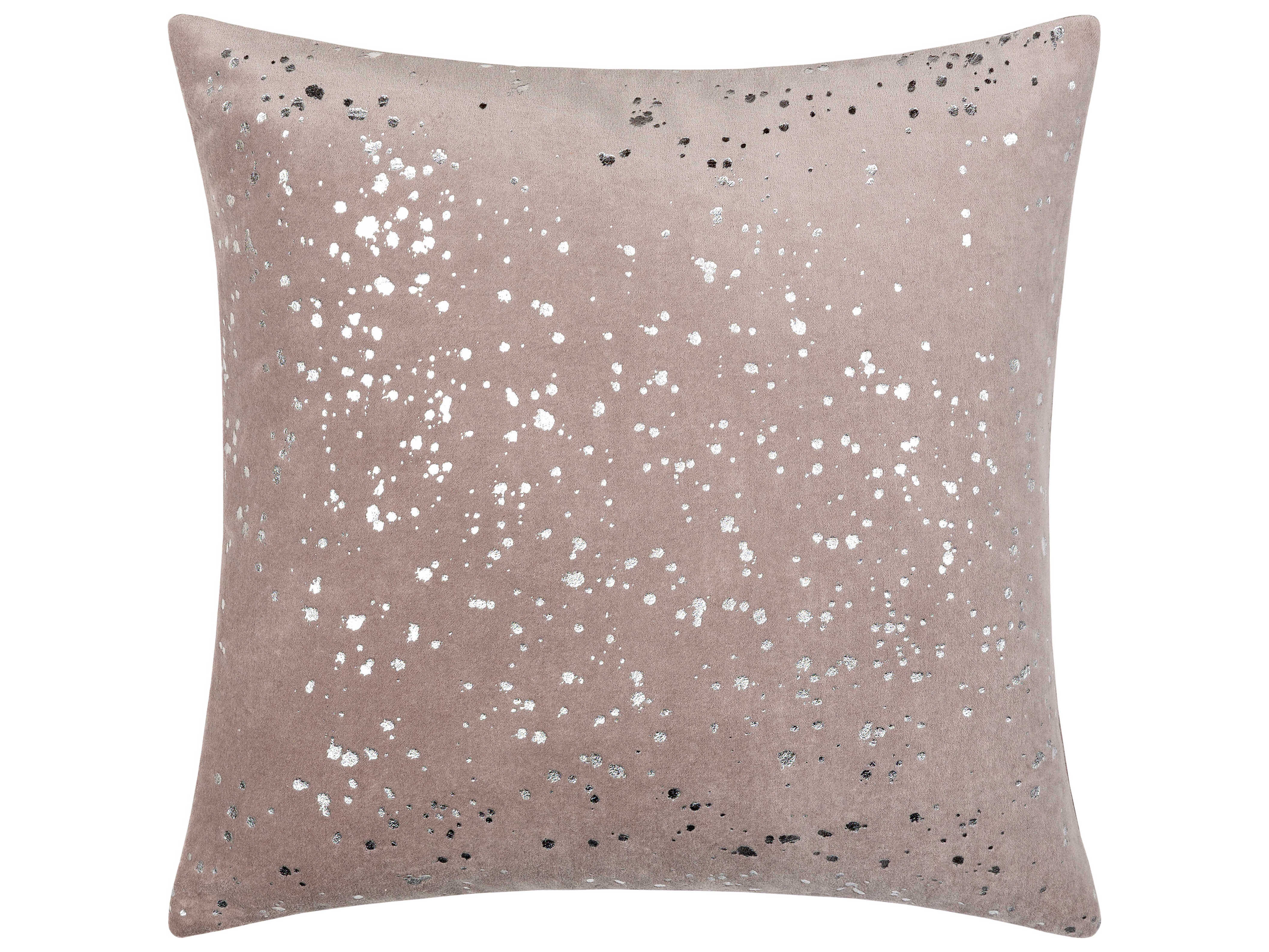 Surya Velvet Sparkle Gray / Metallic Silver Pillow SYVSP002