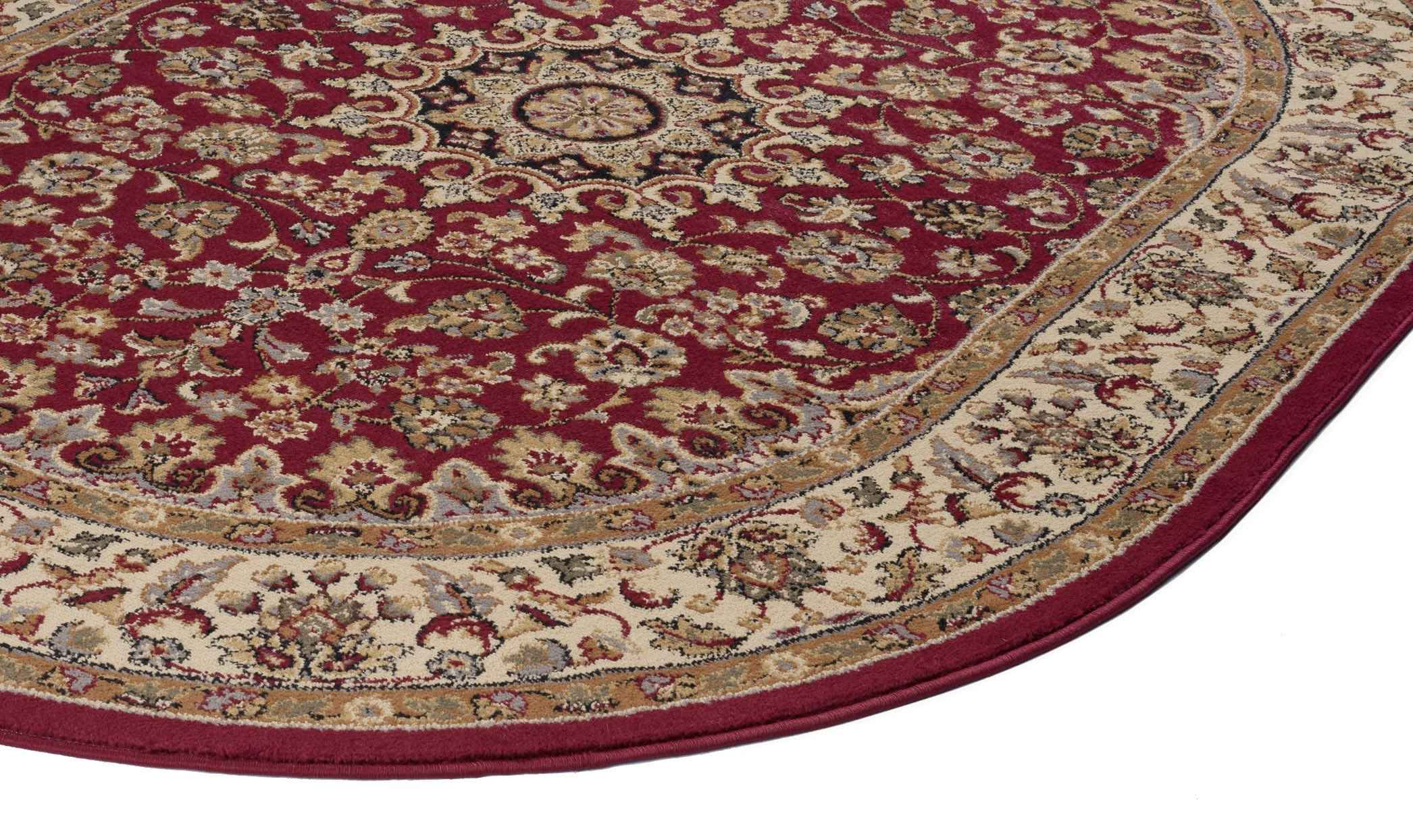 Tayse Rugs Elegance Victoria Red Oval Area Rug TAELG5390OVA