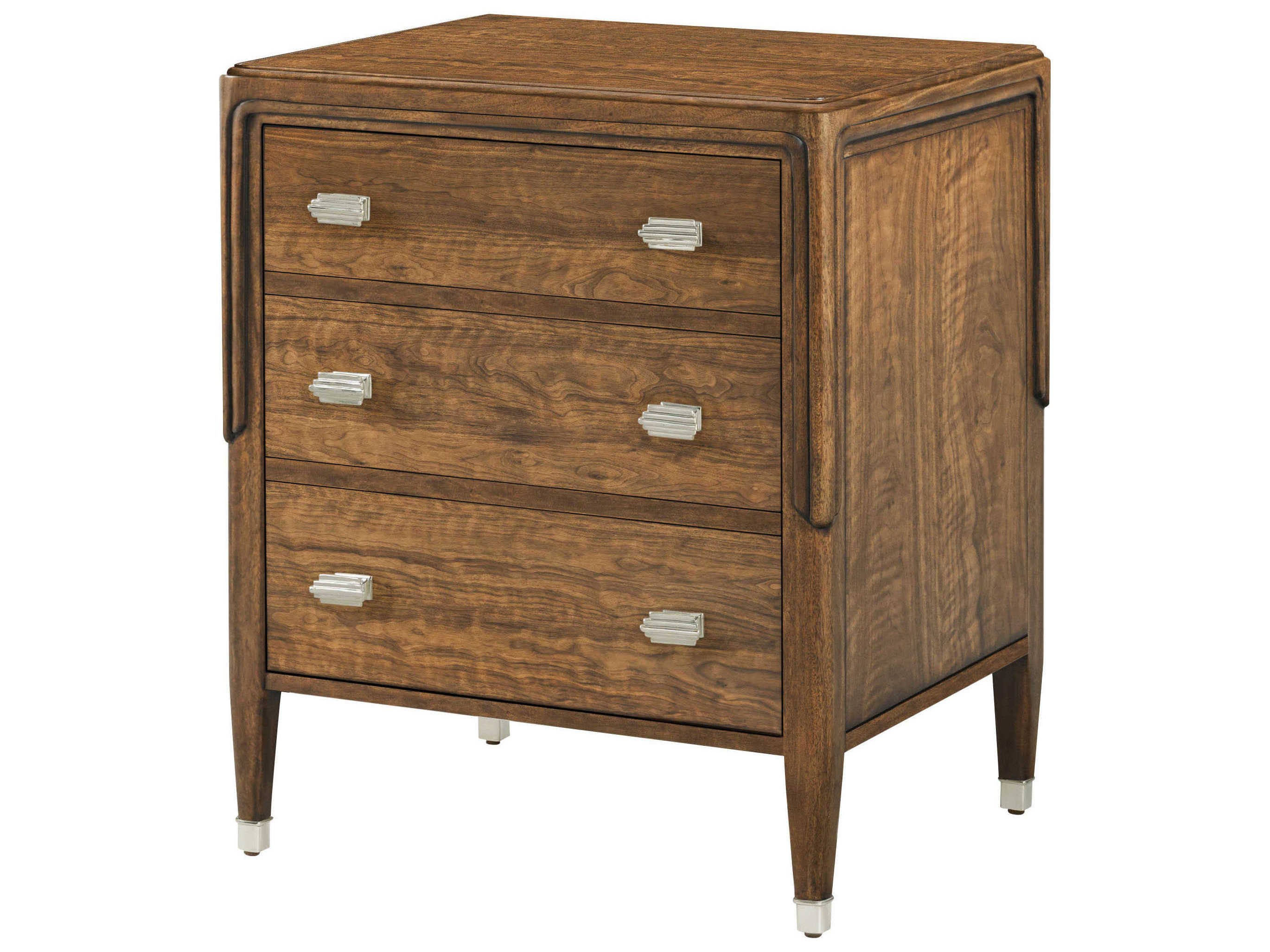 Theodore Alexander Dorchester 24" Wide 3Drawers Brown Nightstand