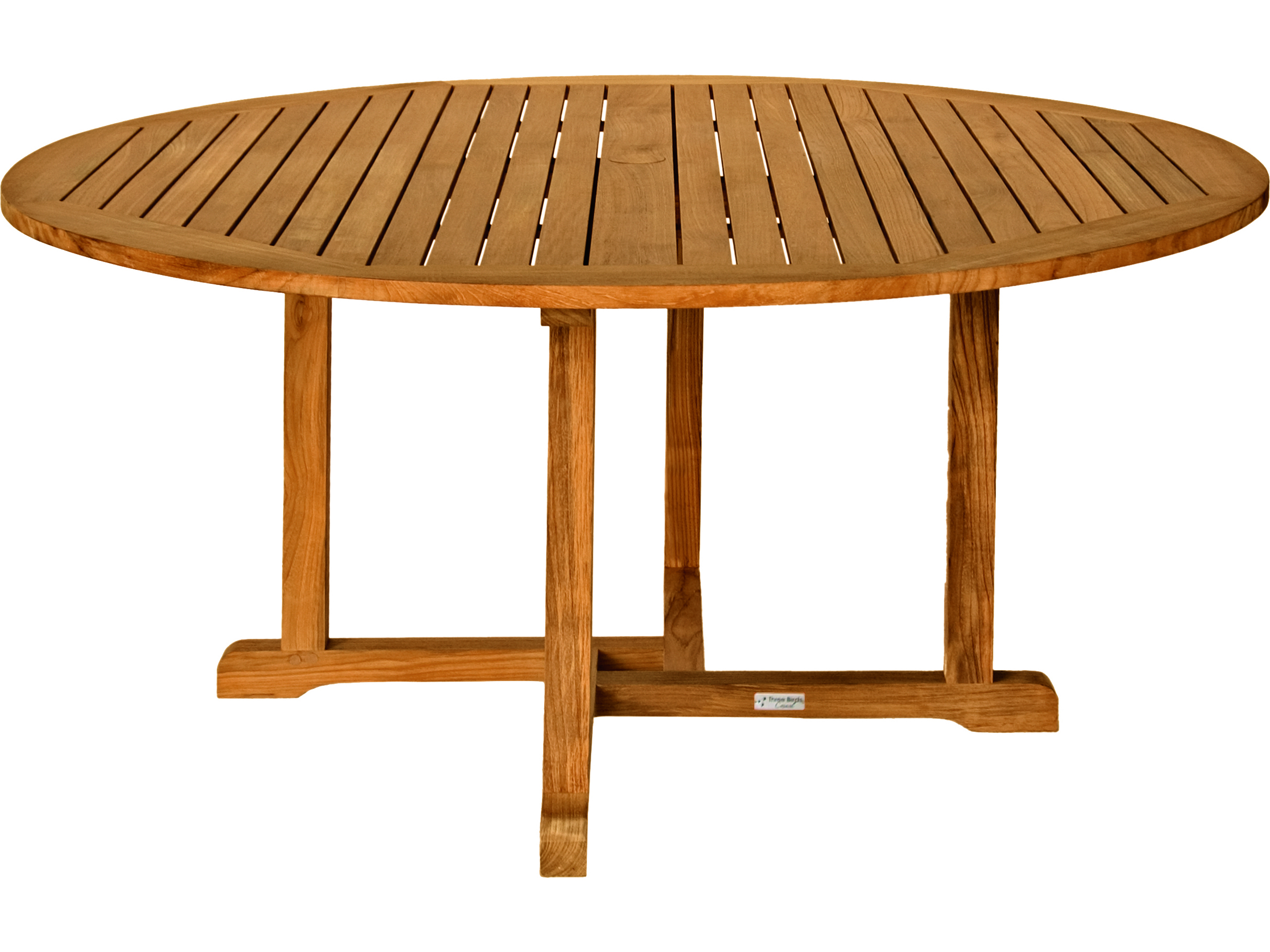 60 Round Teak Patio Table Three Birds Casual Oxford Teak 60 Round Dining Table RD60