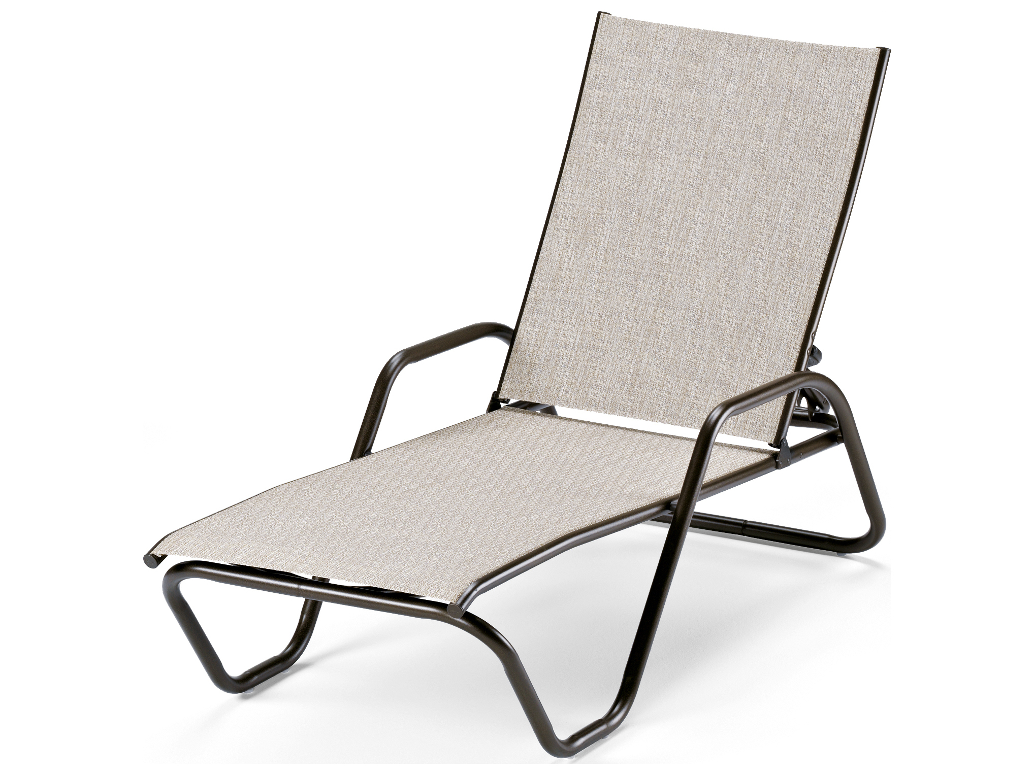 Telescope Casual Gardenella Sling Aluminum Stackable Chaise Lounge 7620