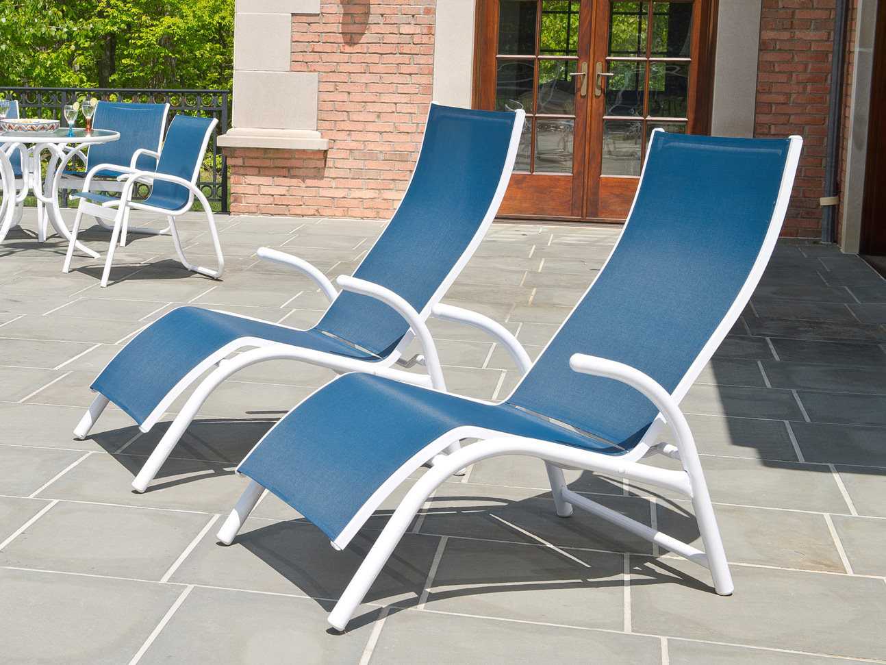 Telescope Casual Gardenella Sling Aluminum Lounge Set TC7M30SET