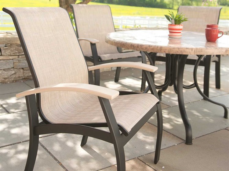 Telescope Casual Belle Isle Sling Aluminum Dining Set TCL570SET1