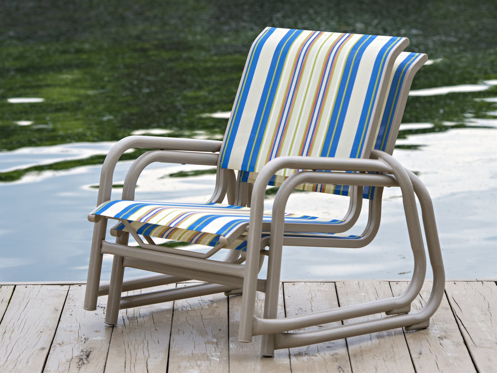 Telescope Casual Reliance Sling Aluminum Stacking Sled Base Sand Chair