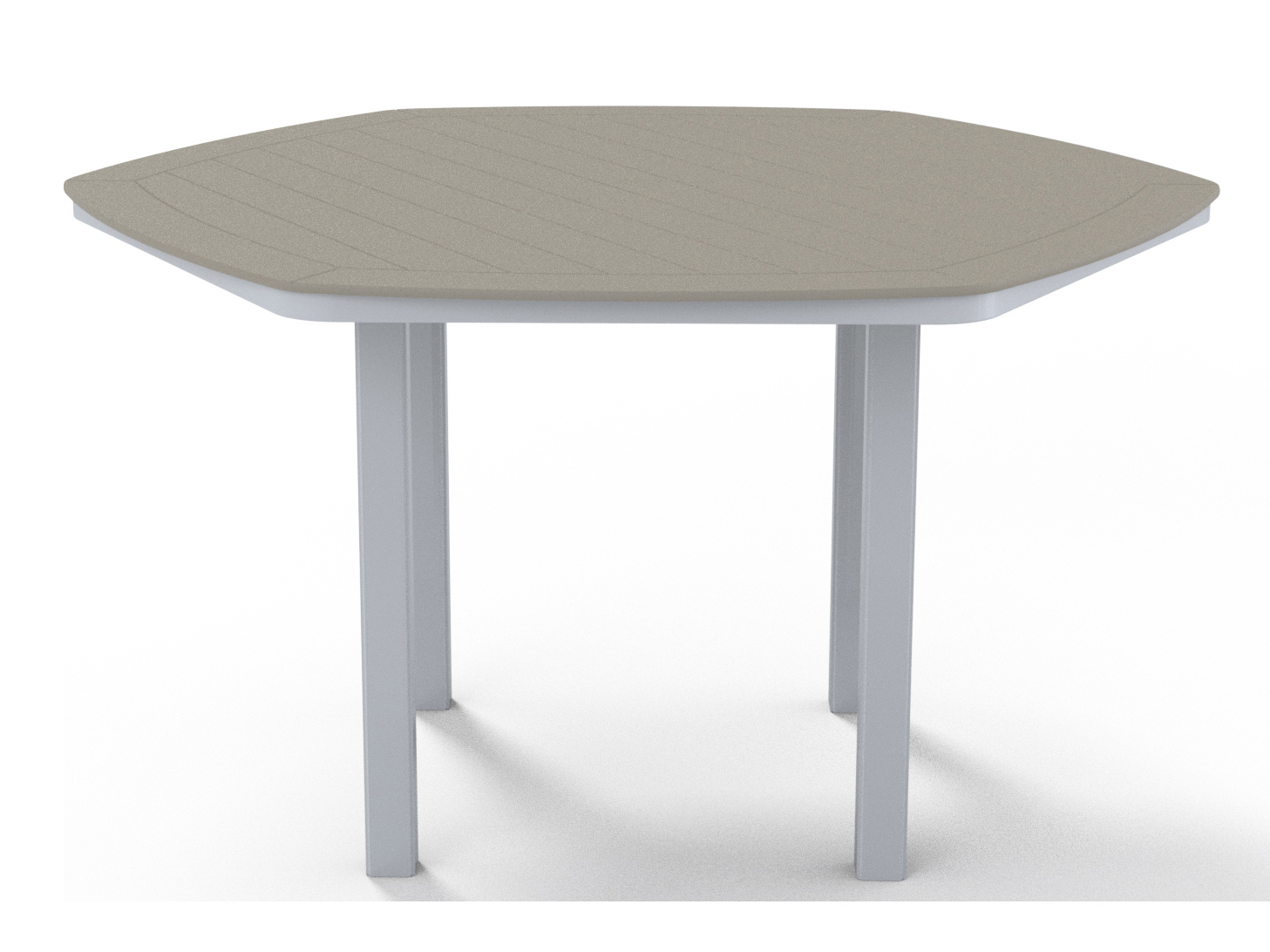 Telescope Casual Marine Grade Polymer 62'' Hexagon Counter Height Table