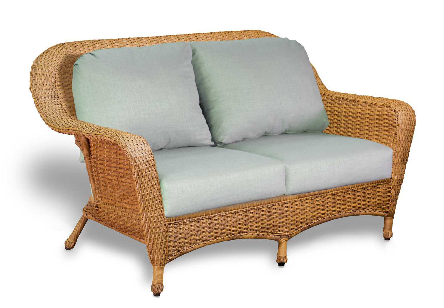 Tortuga Outdoor Sea Pines Wicker Cushion Loveseat TGLEXLS1