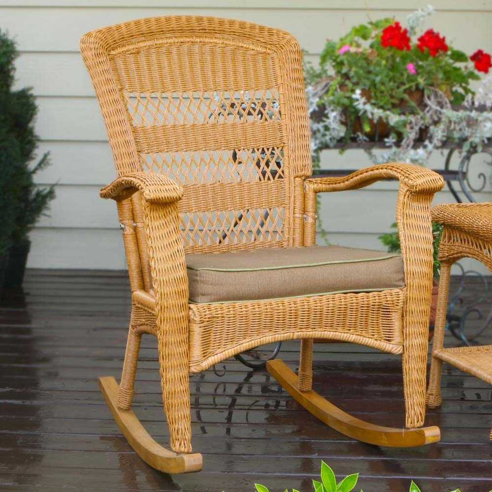 Outdoor Rocker Cushions AllWeather UShaped Outdoor Rocker Chair