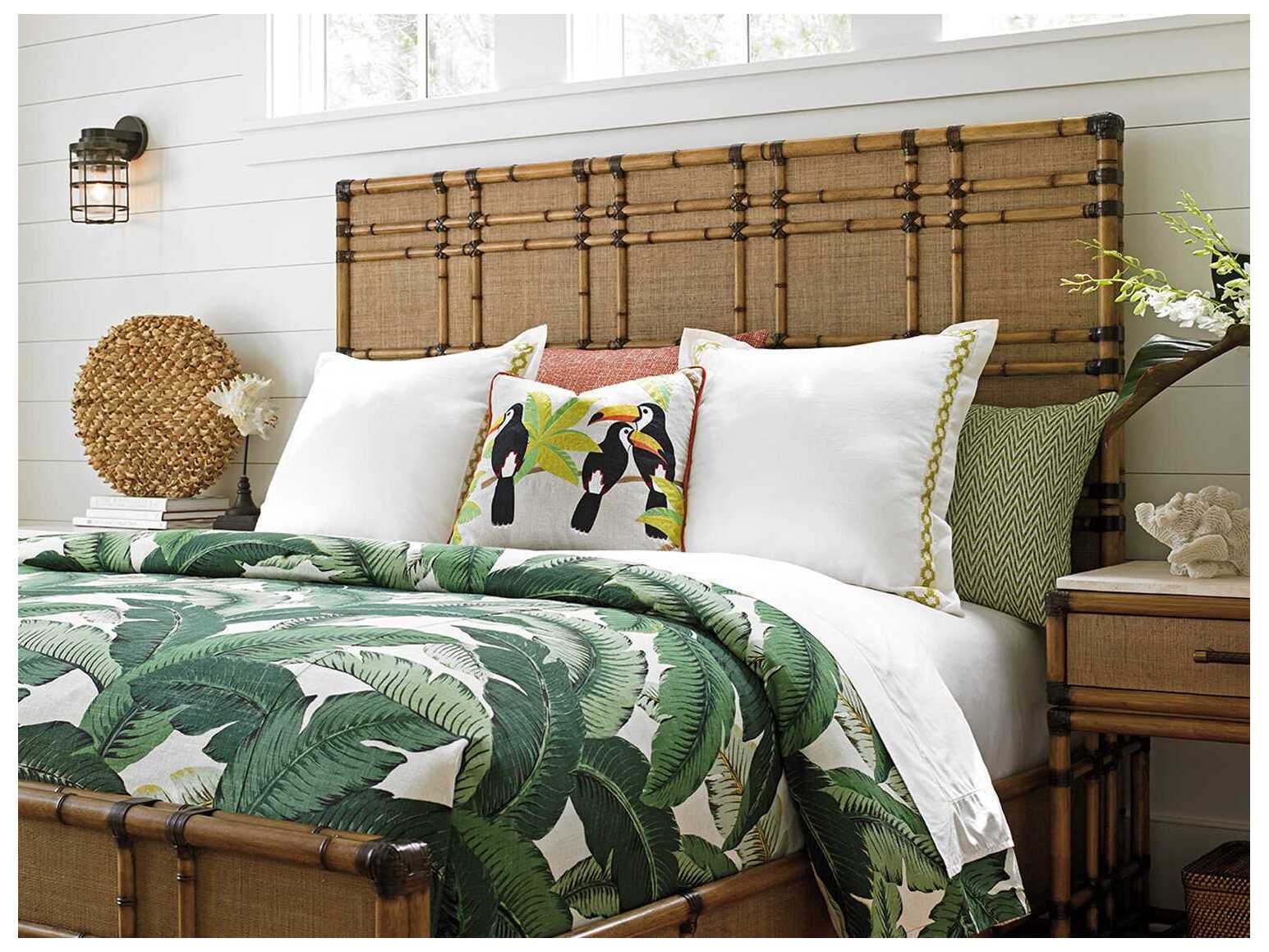 Tommy Bahama Twin Palms Panel Bed Bedroom Set TOTWINPBEDSET2