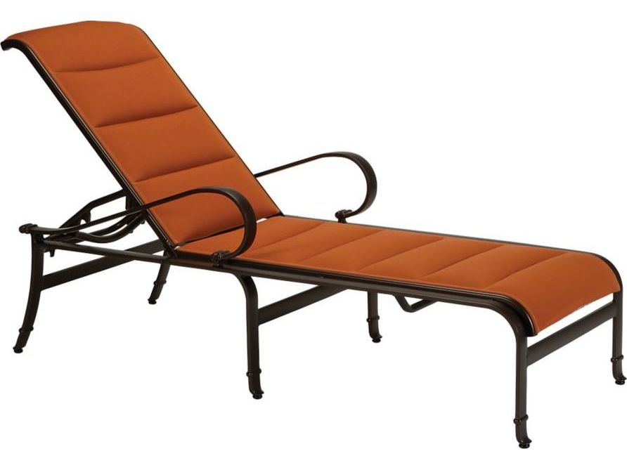 Tropitone Torino Padded Sling Aluminum Chaise Lounge TP150332PS