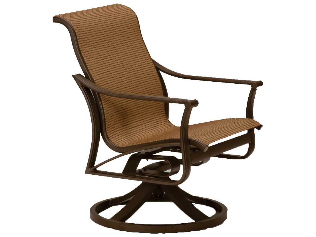 Tropitone Corsica Sling Aluminum Swivel Rocker Outdoor Lounge Chair