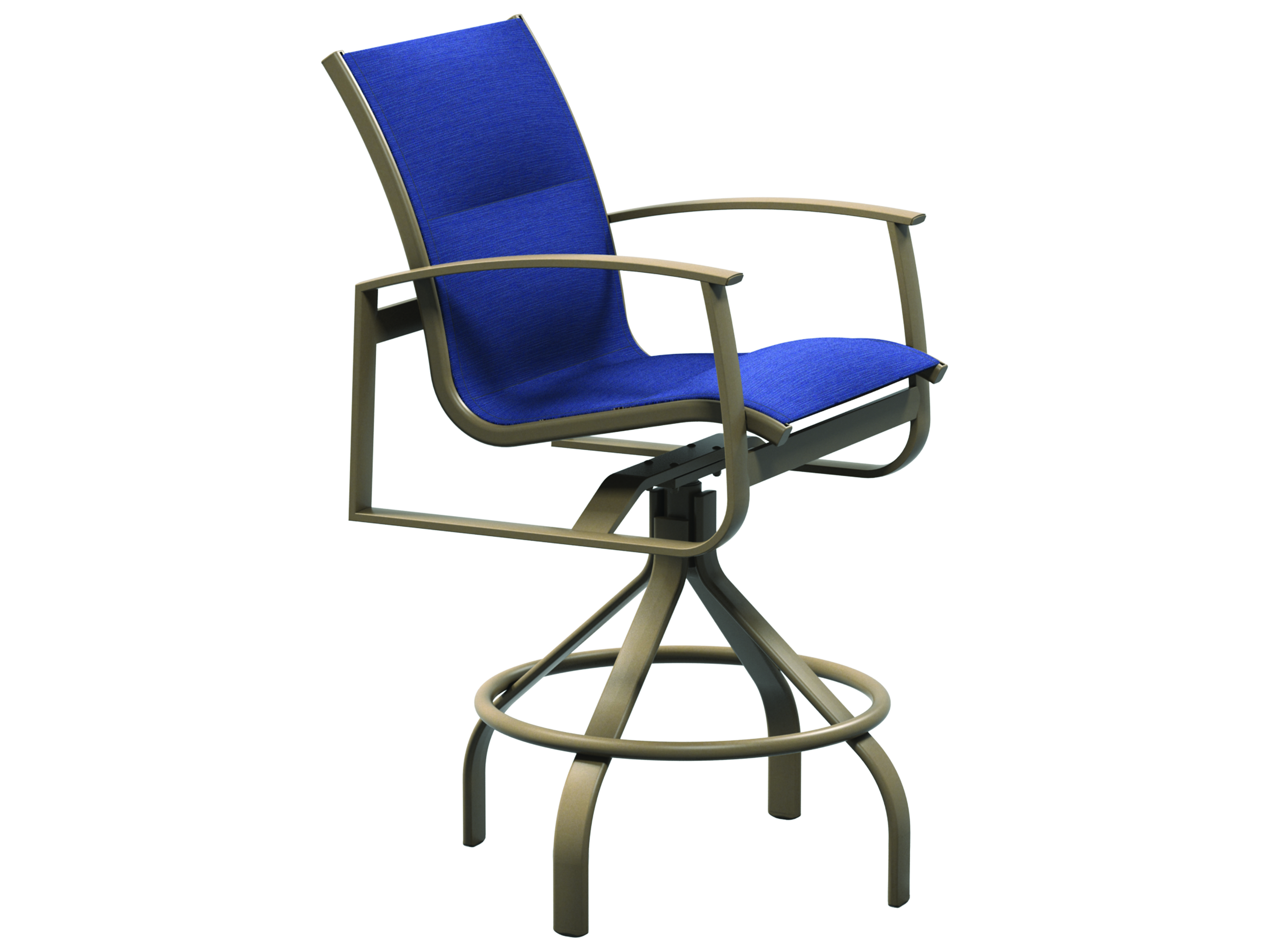 Tropitone Mainsail Sling Aluminum Swivel Bar Stool 25'' TP18102725