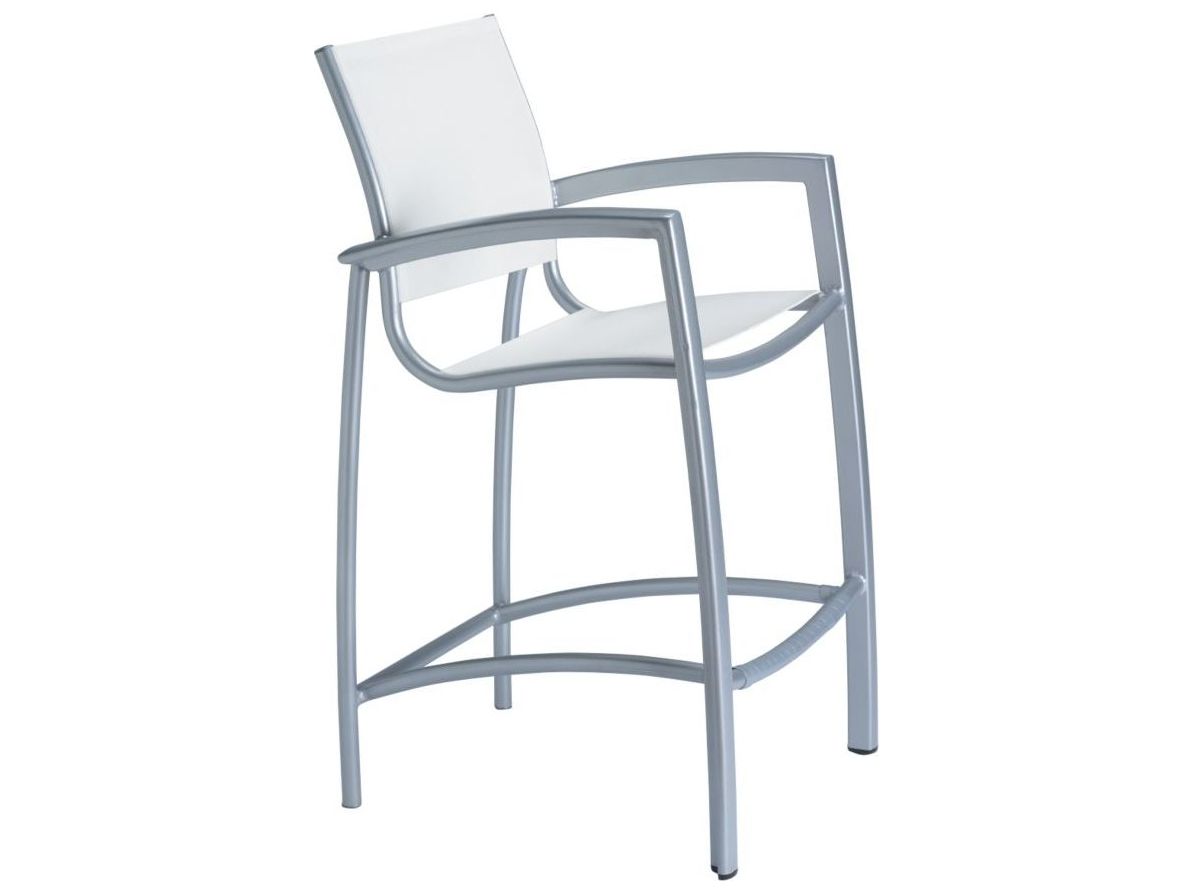 Tropitone South Beach Relaxed Sling Aluminum Patio Bar Stool TP240526