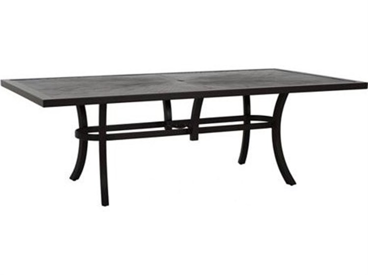 Tropitone Cast KD Aluminum Linea 84''W x 44''D Rectangular Dining Table