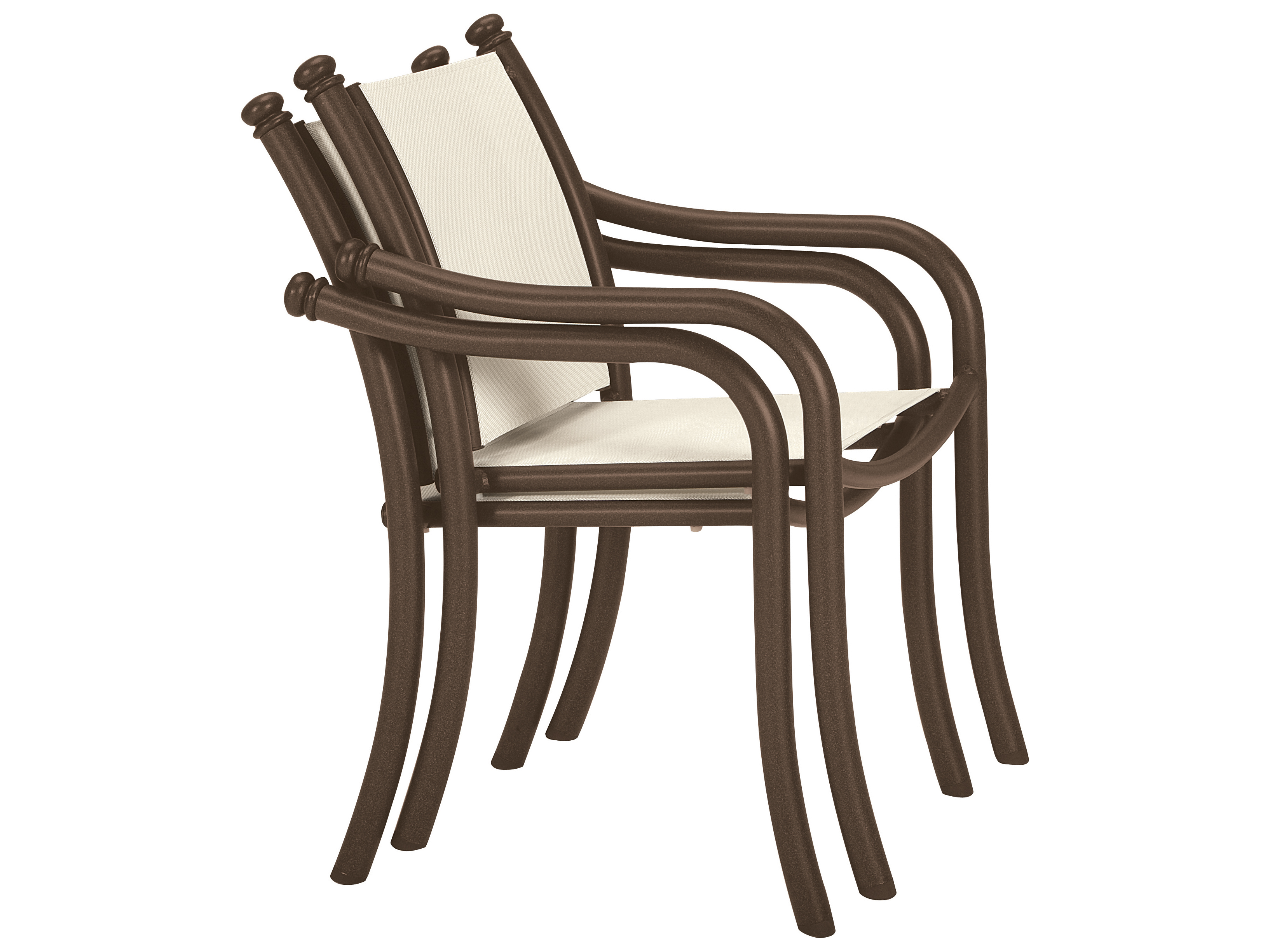 Aluminum Sling Stackable Patio Chairs Images