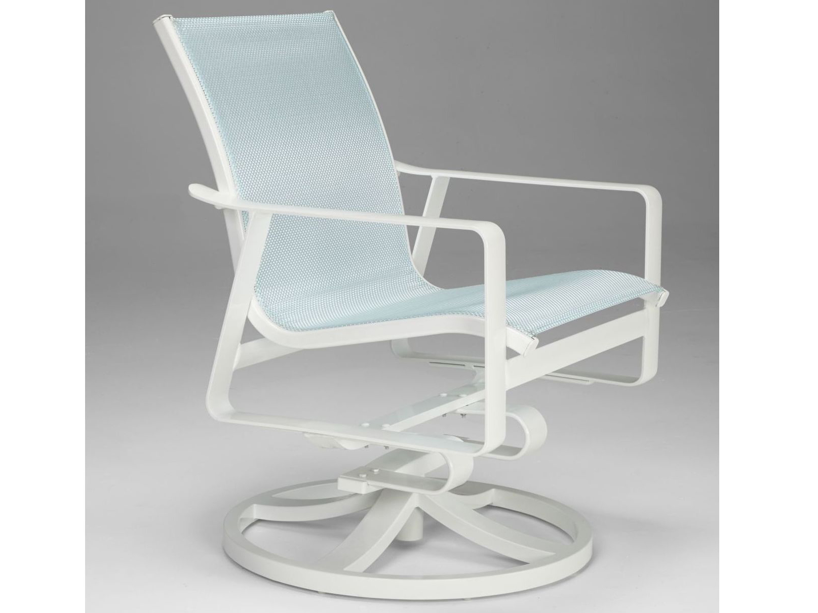 Tropitone Samba Sling Aluminum Swivel Rocker Dining Arm Chair TP421869