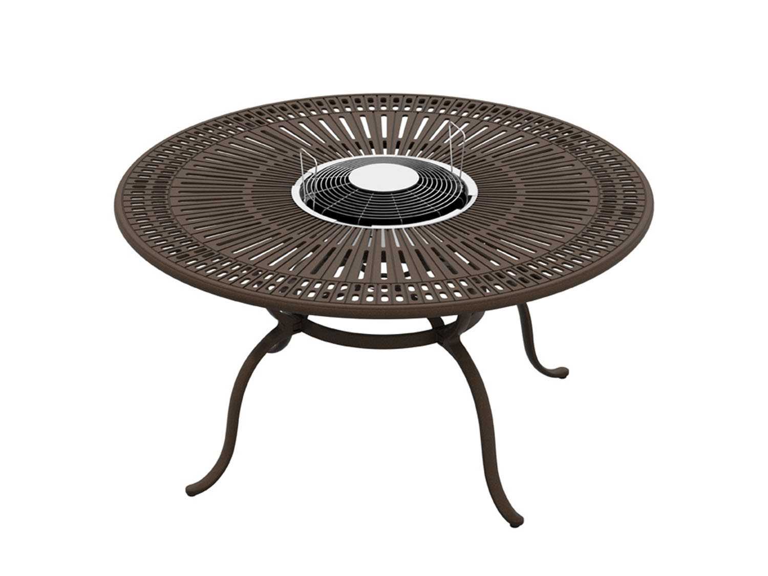 Tropitone Spectrum 55 Round Fire Pit Table Charcoal 800154FTCH