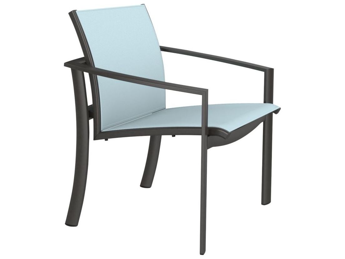 Tropitone Kor Relaxed Sling Aluminum Patio Dining Arm Chair TP891524