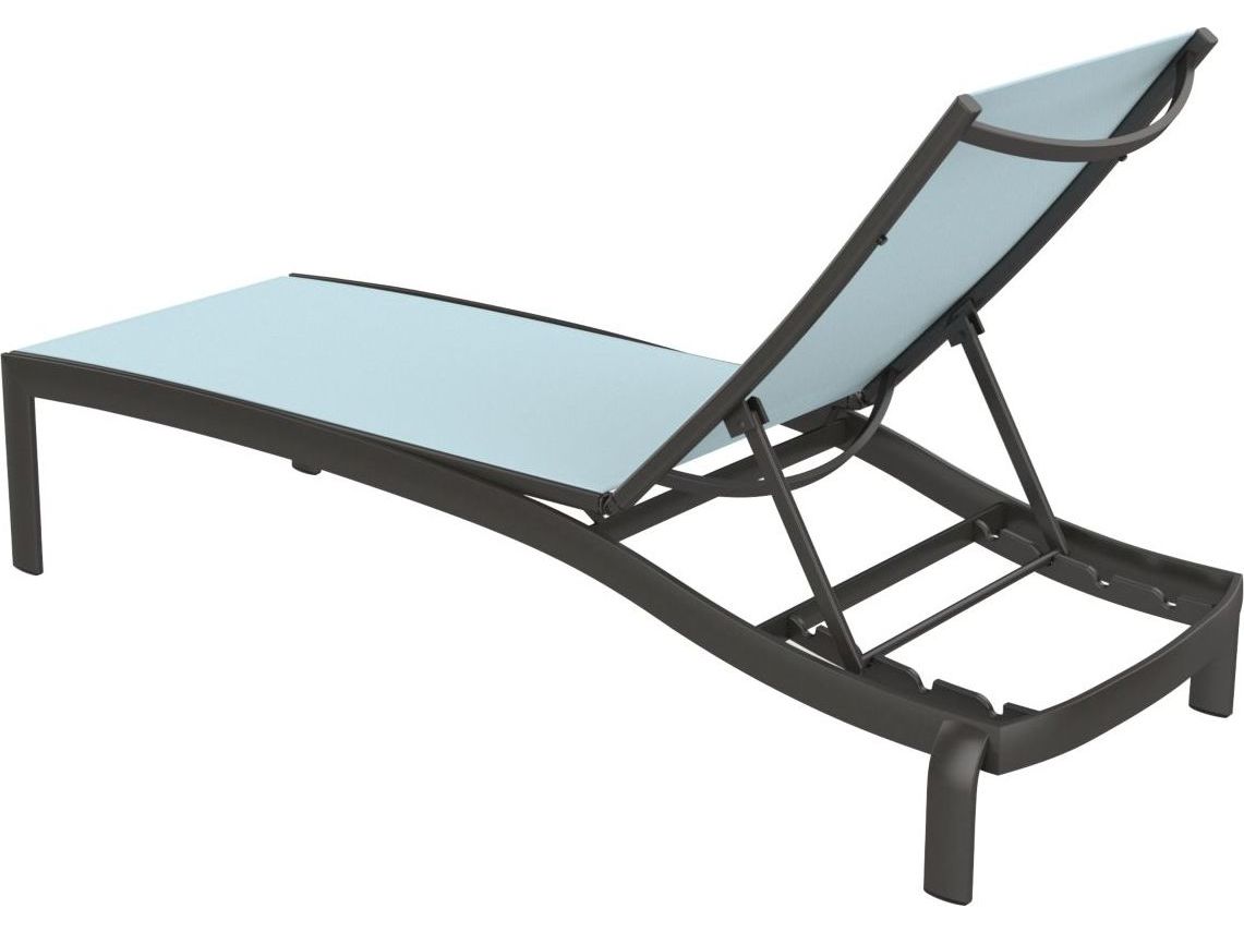 Tropitone Kor Relaxed Sling Aluminum Outdoor Patio Chaise Lounge TP891533