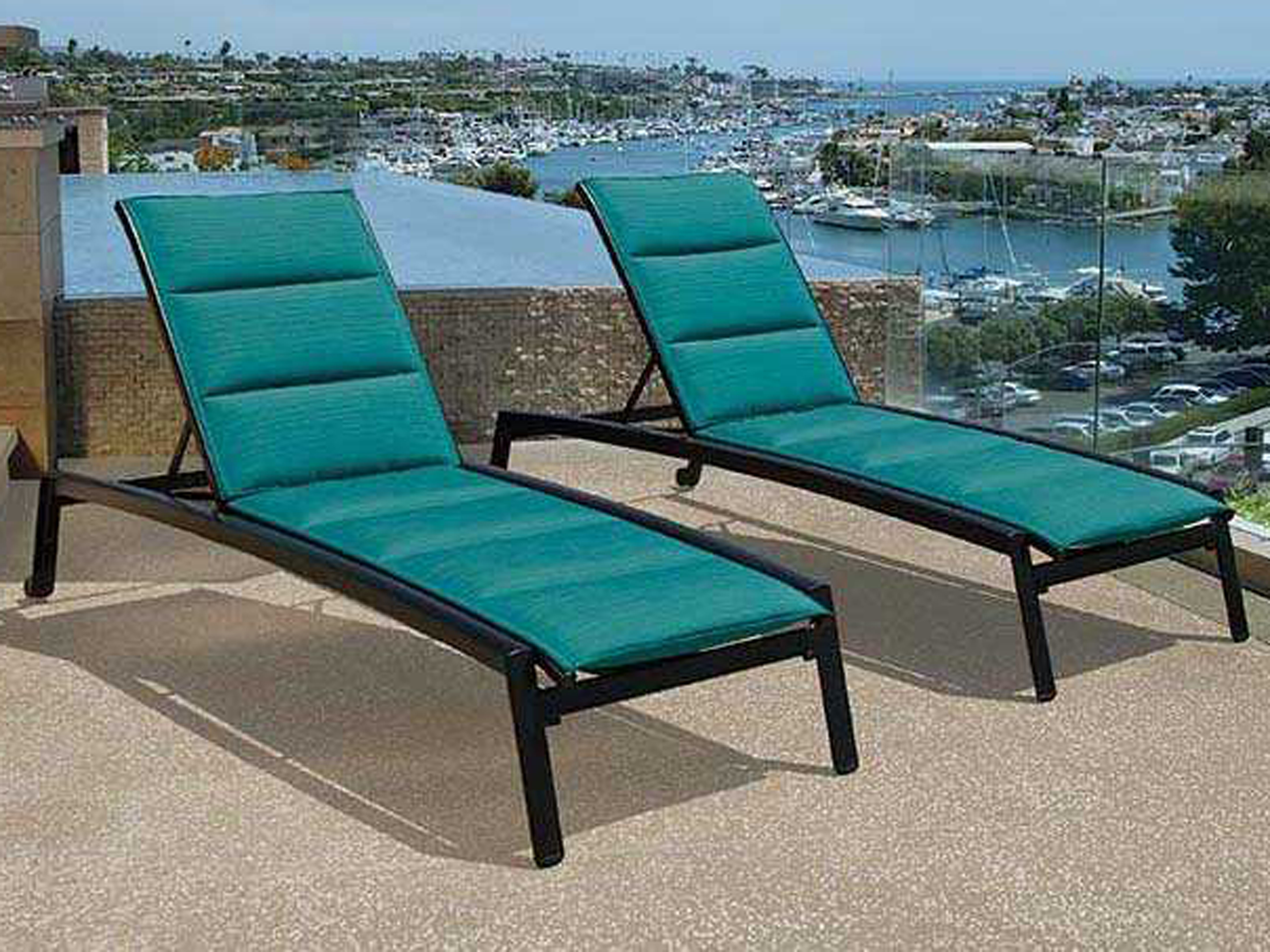 Tropitone Elance Padded Sling Aluminum Lounge Set ELANCELNGSET5