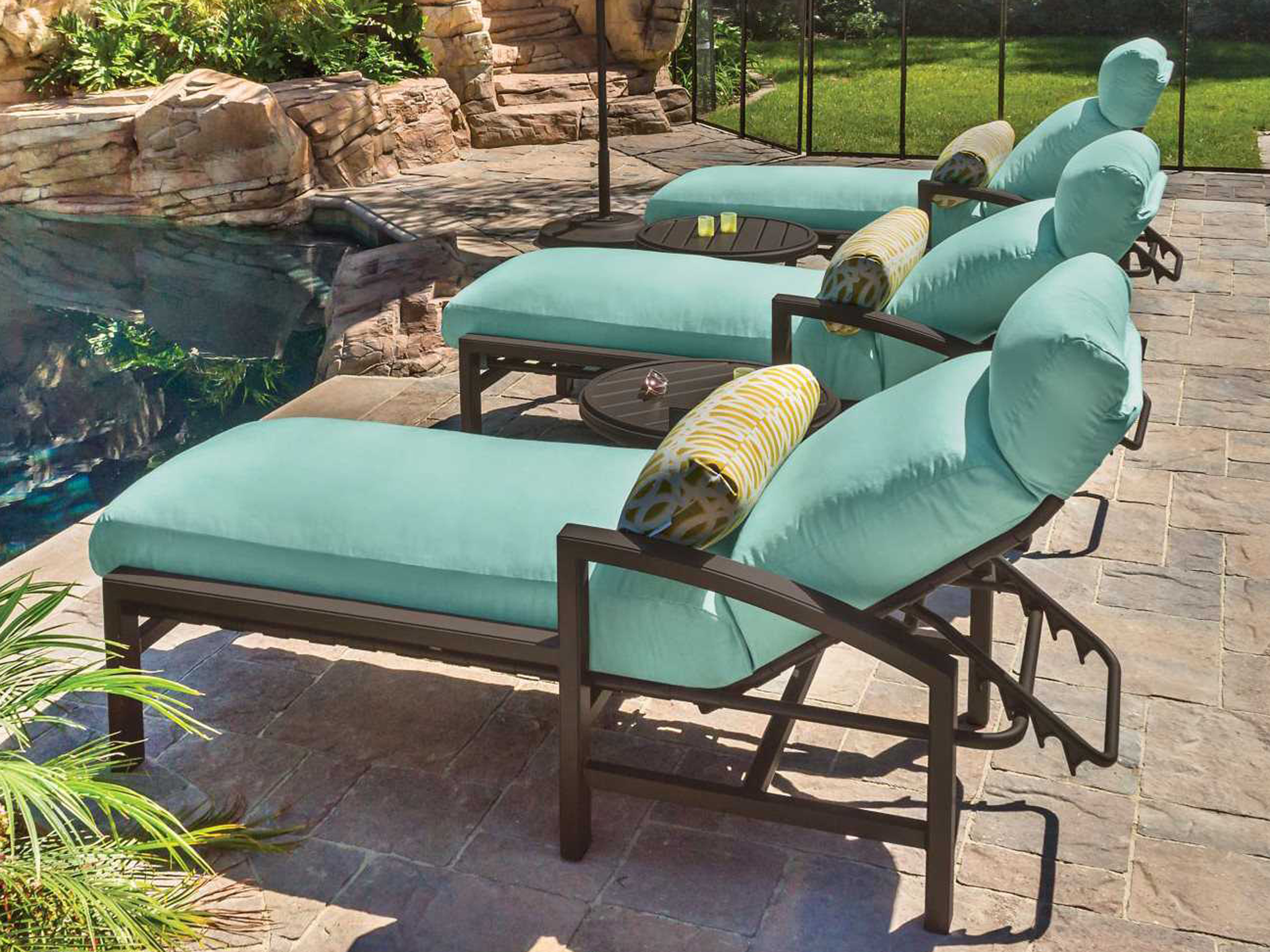 Tropitone Lakeside Cushion Aluminum Lounge Set TPLAKECUSHLNGSET