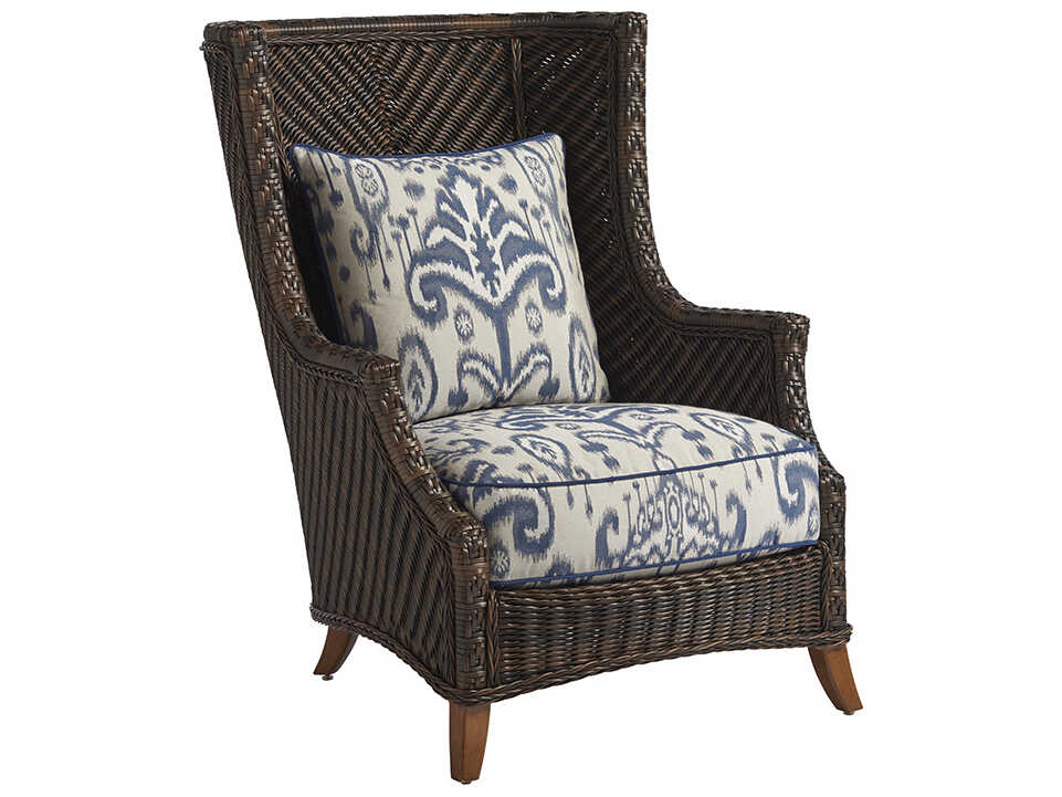 Tommy Bahama Outdoor Island Estate Lanai Wicker Wing Lounge Chair