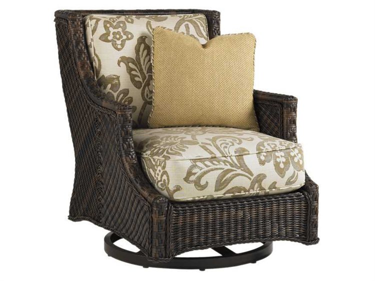 Tommy Bahama Outdoor Island Estate Lanai Wicker Swivel Lounge Chair