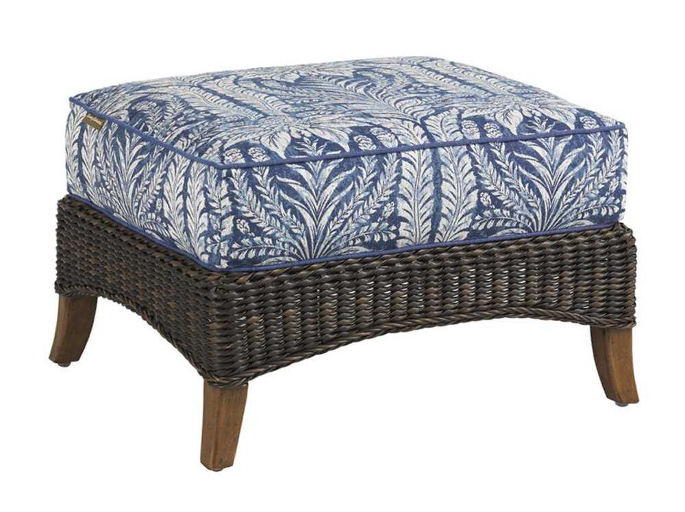 Tommy Bahama Outdoor Island Estate Lanai Wicker Lounge Chair & Ottoman