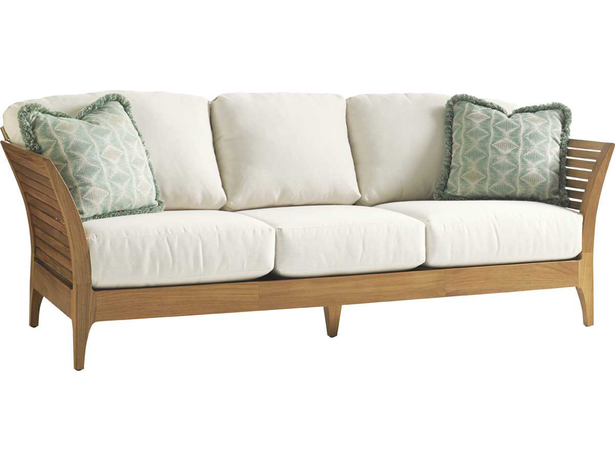 Tommy Bahama Outdoor Tres Chic Teak Cushion Sofa TR340133