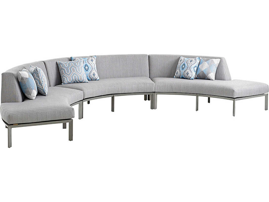 Tommy Bahama Outdoor Del Mar Cast Aluminum Sectional Lounge Set