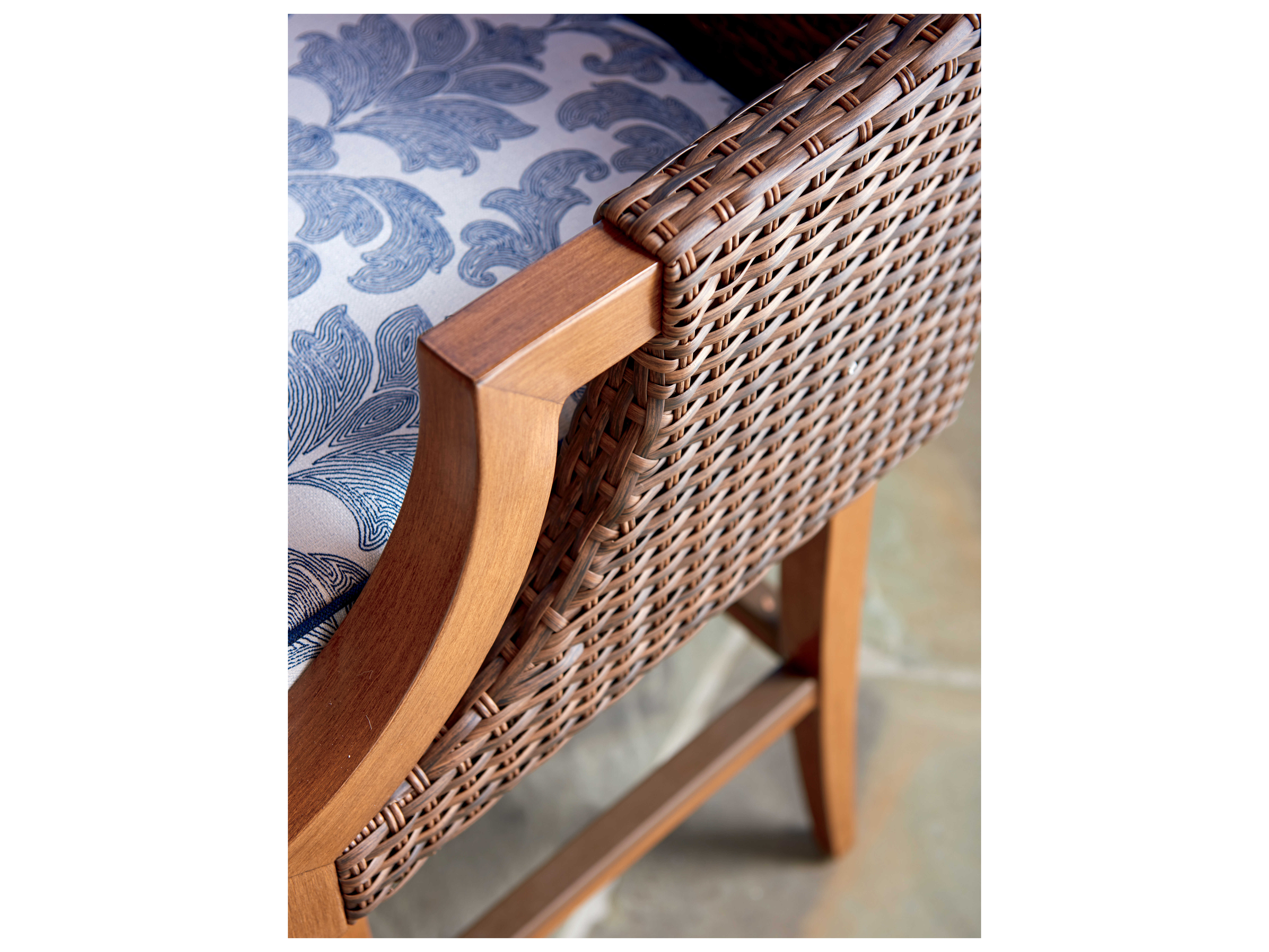 Tommy Bahama Outdoor Harbor Isle Wicker Swivel Bar Stool TR393516SW