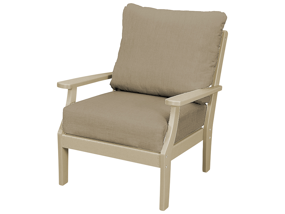 Trex Outdoor Furniture Yacht Club Deep Seating Lounge Chair in Sand
