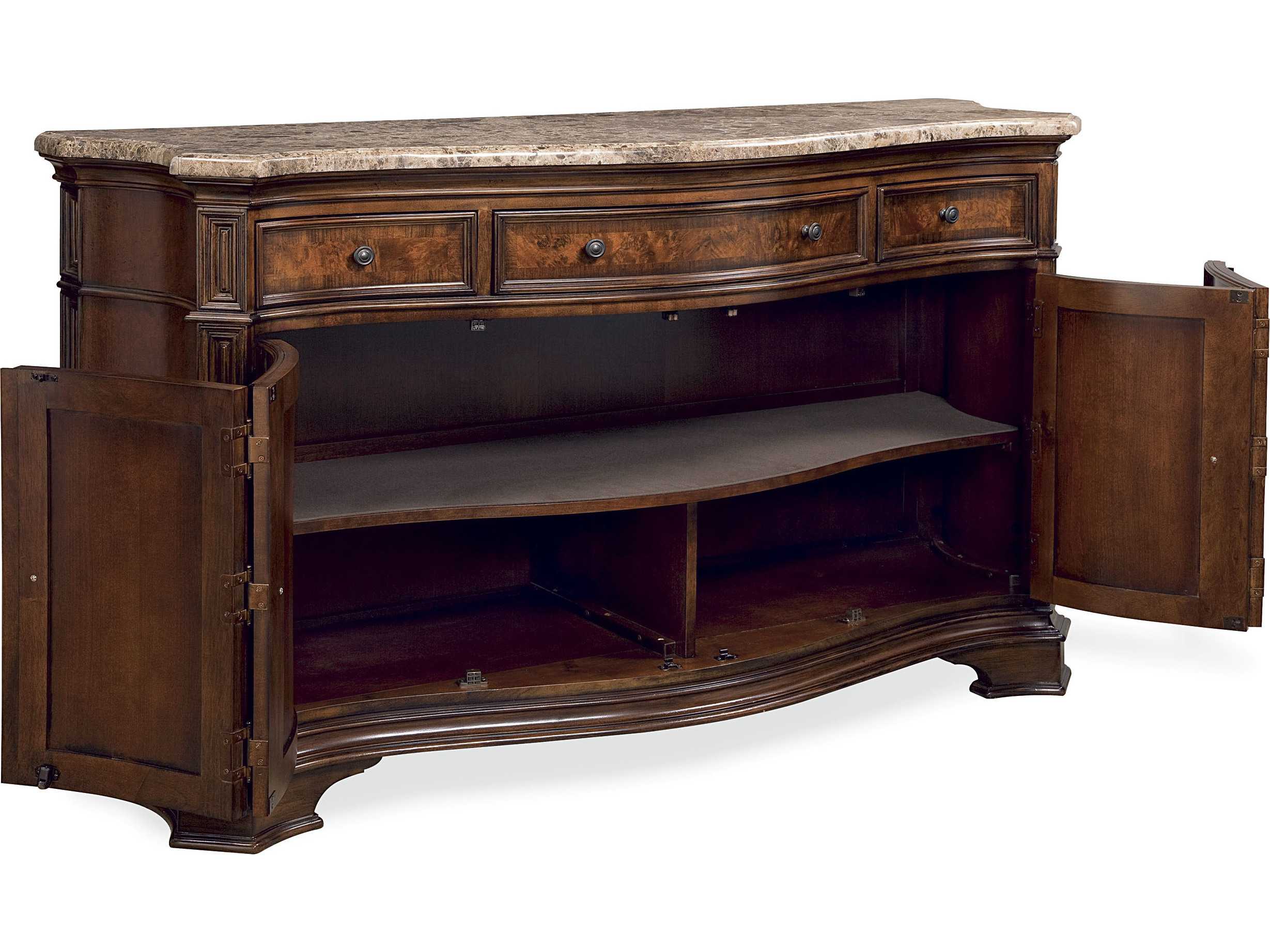 Universal Furniture Villa Cortina 68''L x 23''W Buffet with Marble Top