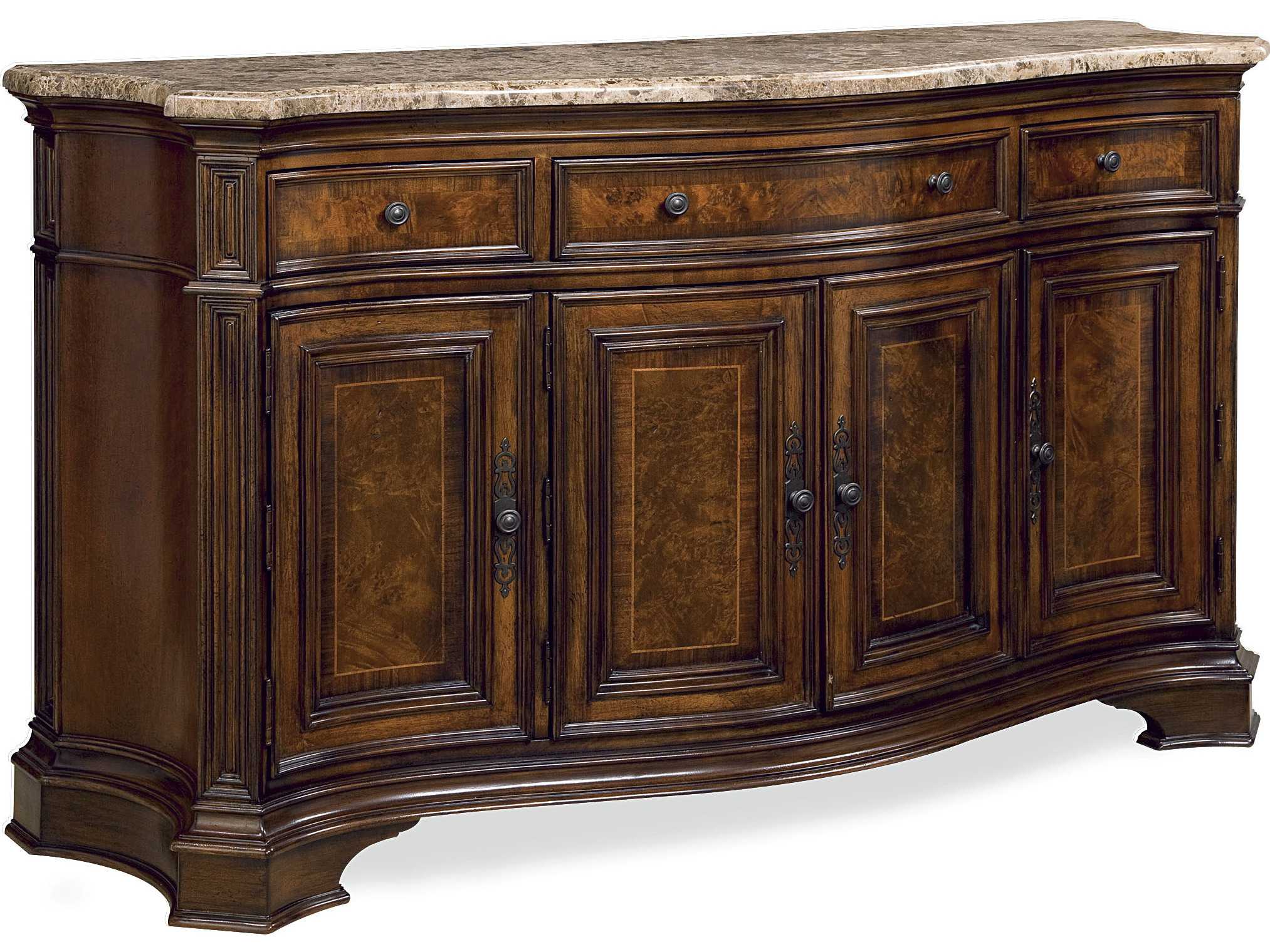 Universal Furniture Villa Cortina 68''L x 23''W Buffet with Marble Top