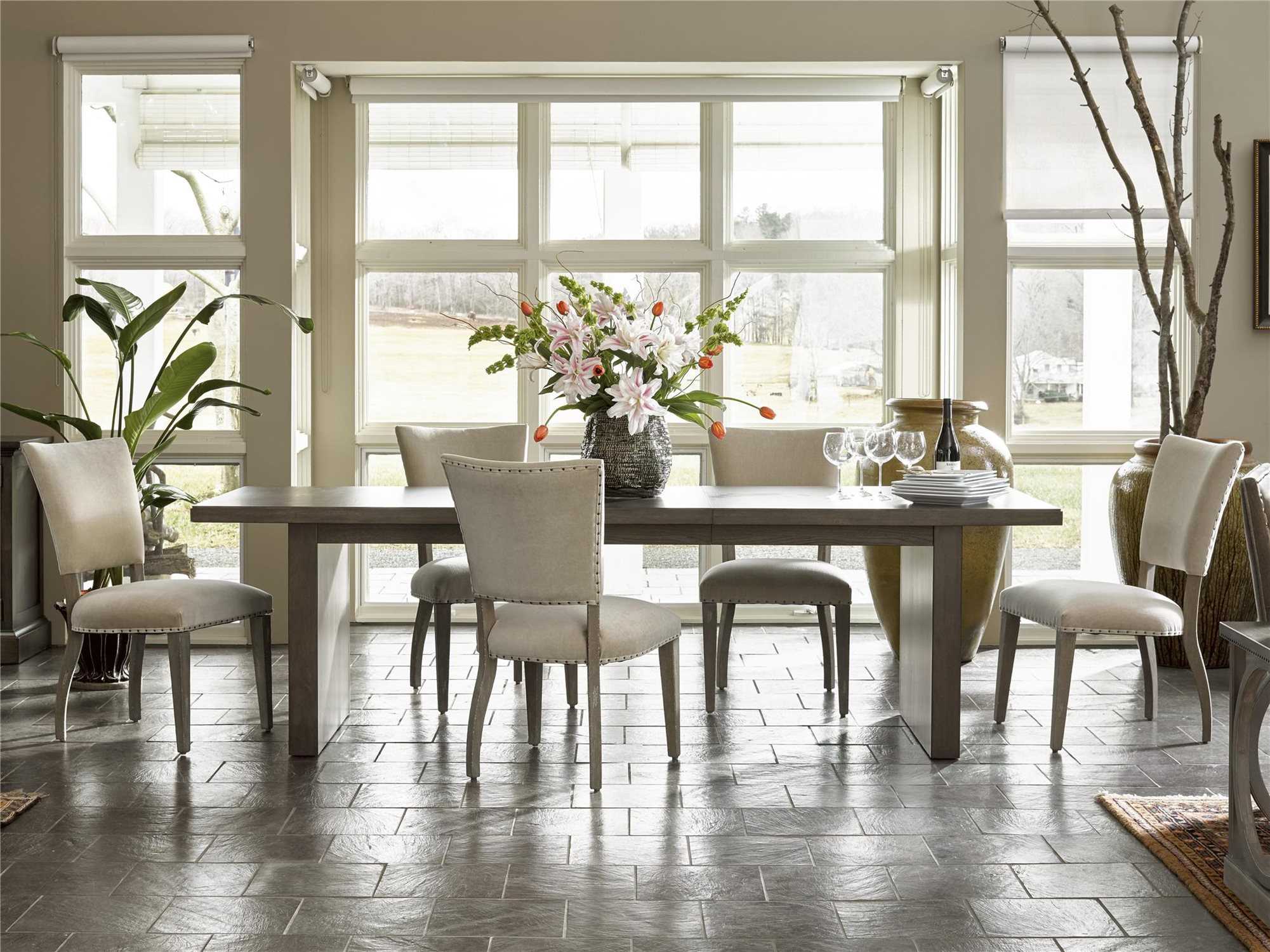 Universal Furniture Curated 98''L x 36''W Rectangular Graphite Tremont