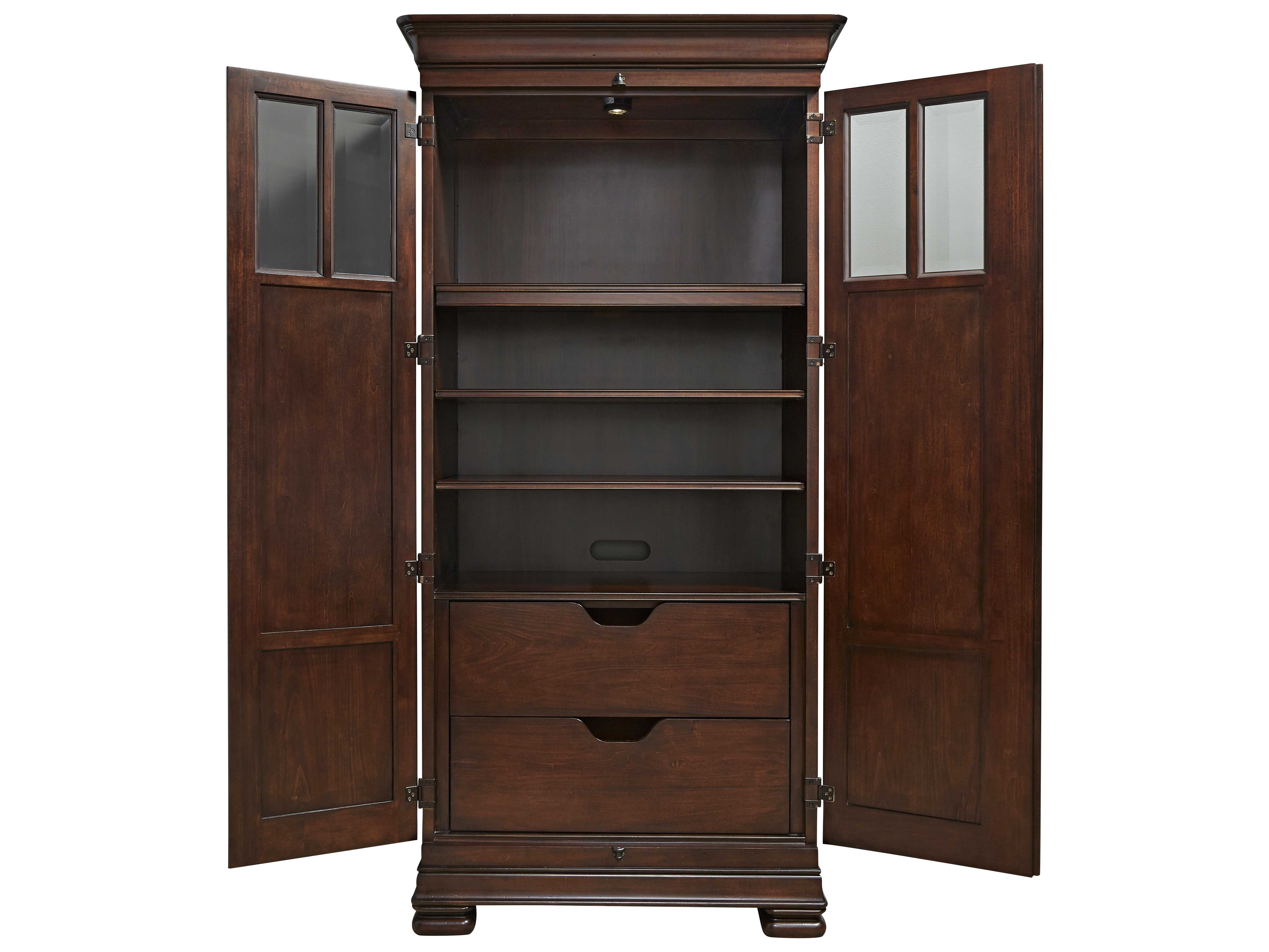 Universal Furniture Reprise 38''L x 21''W Rustic Cherry Tall Wardrobe UF581160