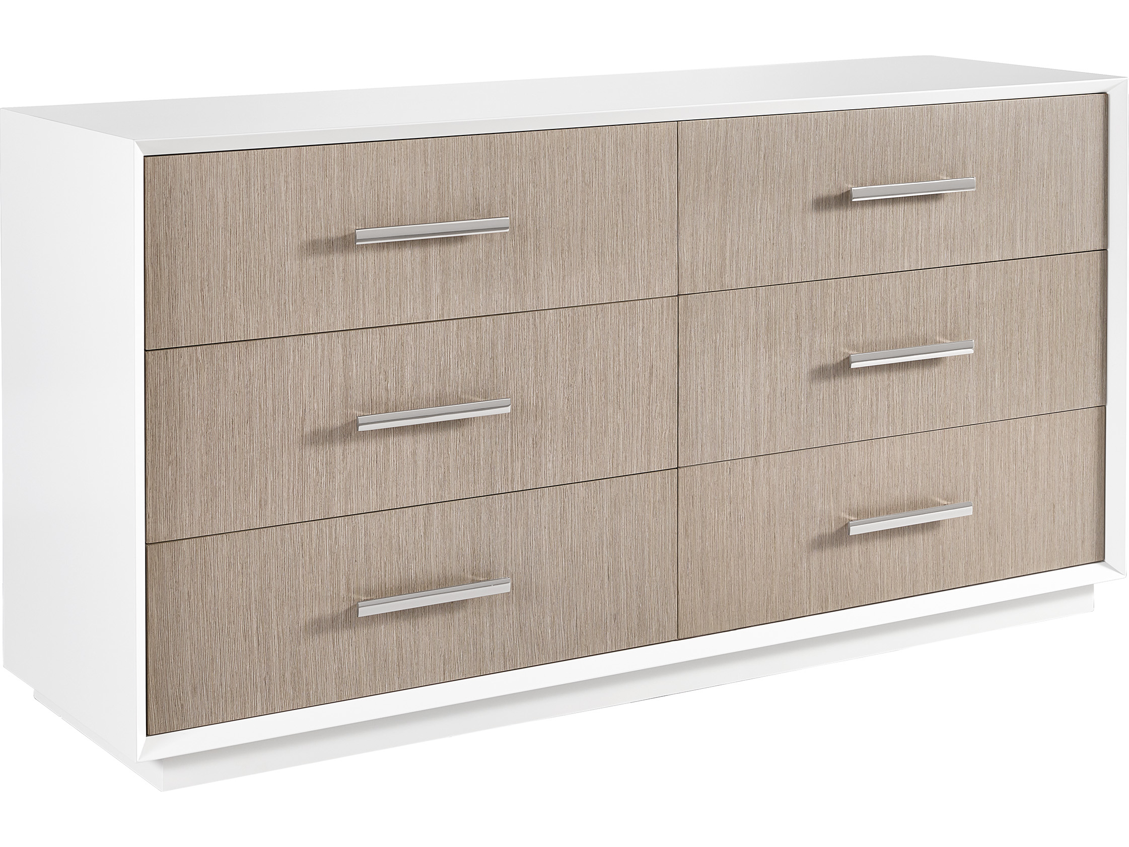 Universal Furniture Modern Glacier / Pumice SixDrawer Double Dresser