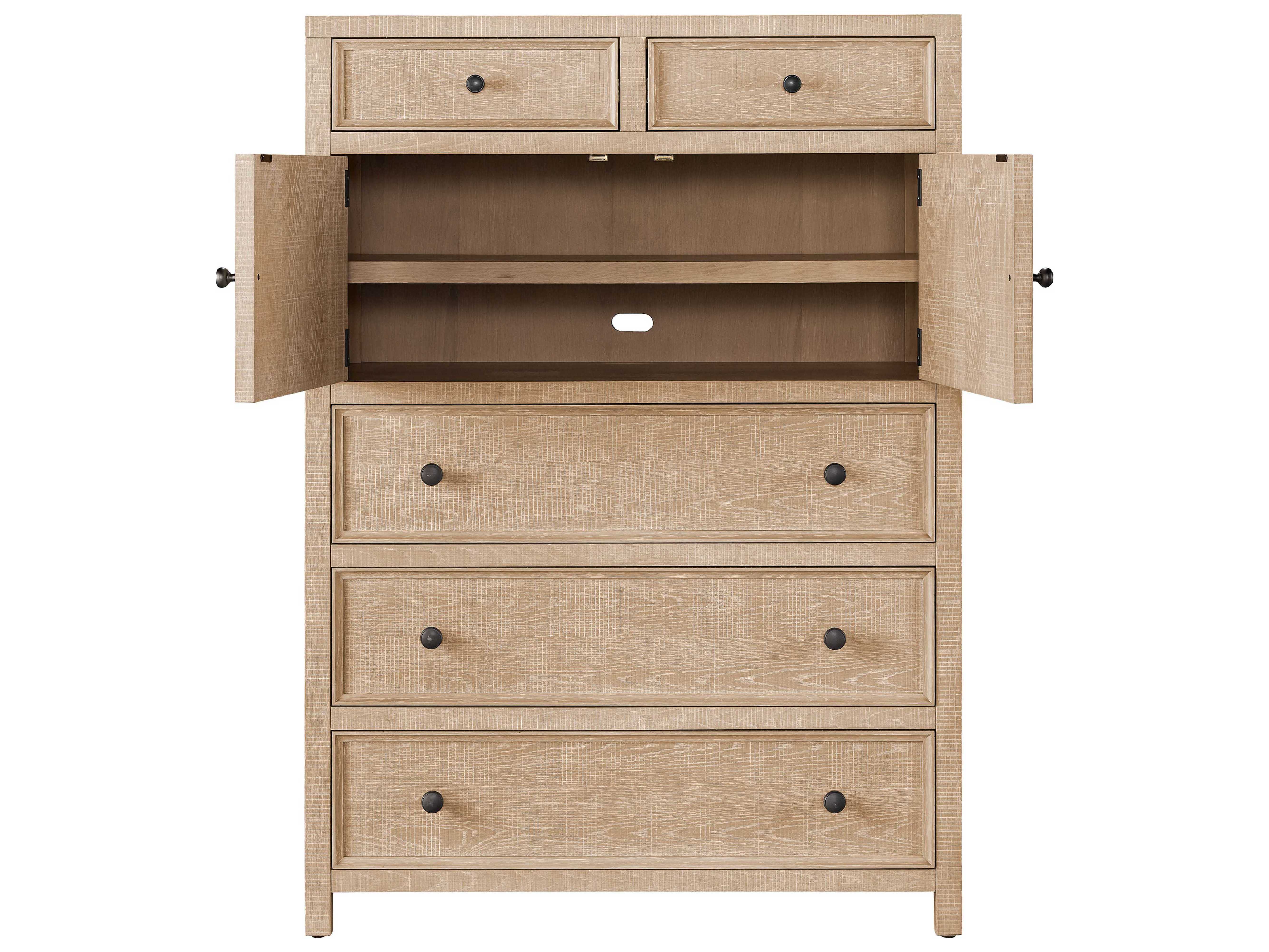 Universal Furniture Modern Farmhouse 44" Wide 5Drawers Rustic Natural