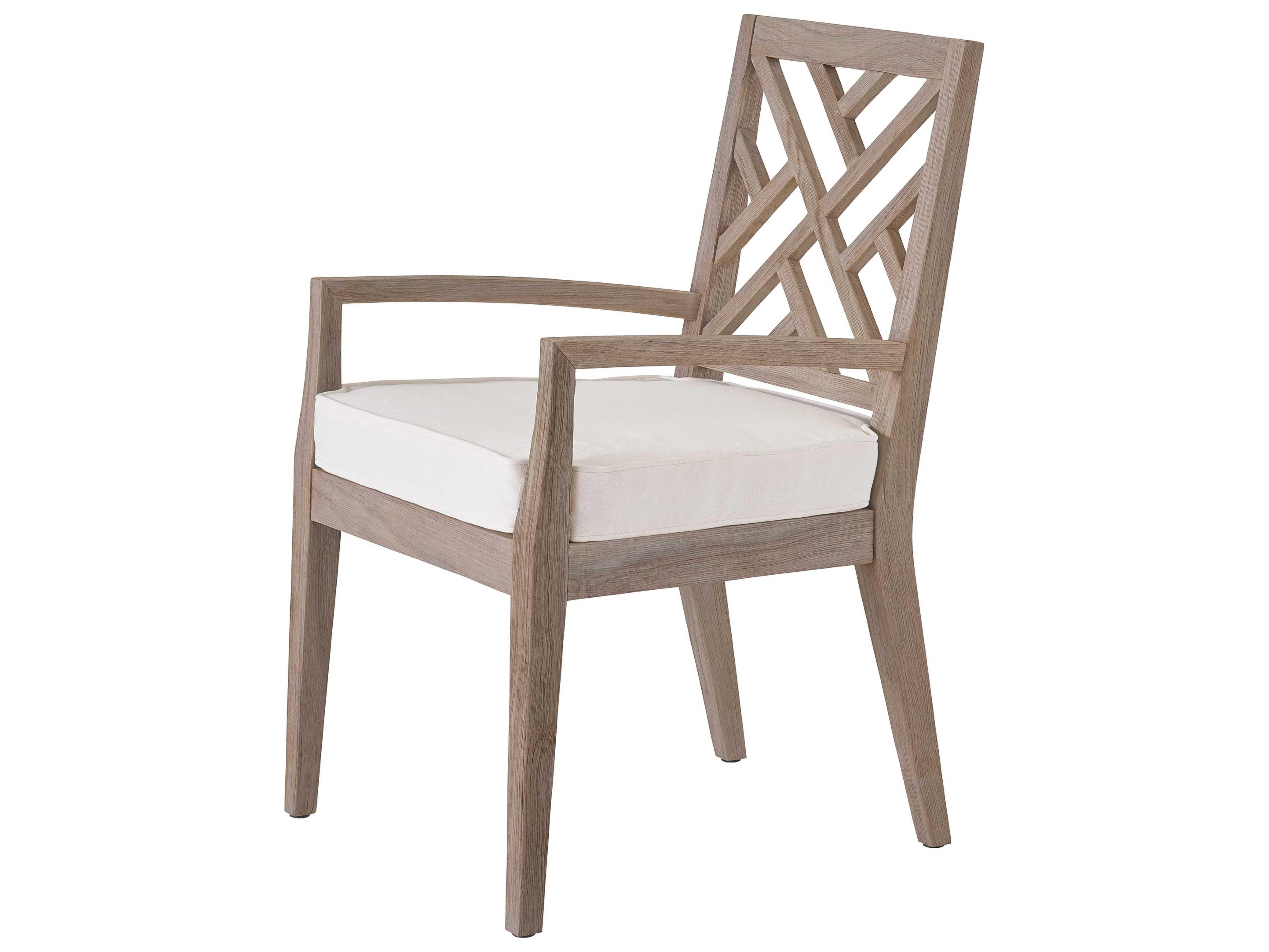 Coastal Living Outdoor La Jolla Weathered Teak Cushion Dining Chair