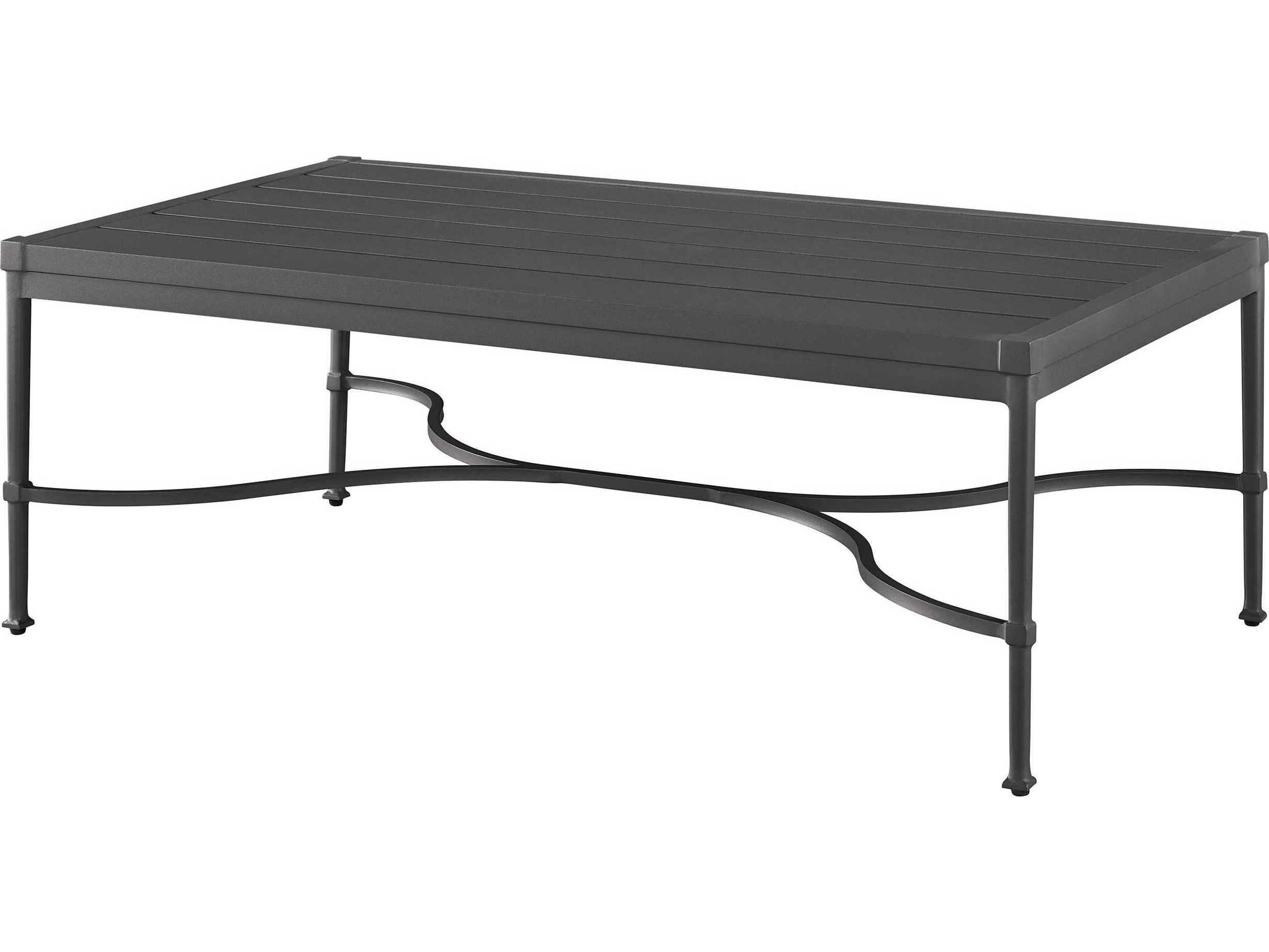 Coastal Living Outdoor Seneca Charcoal 50'' Steel Rectangular Coffee