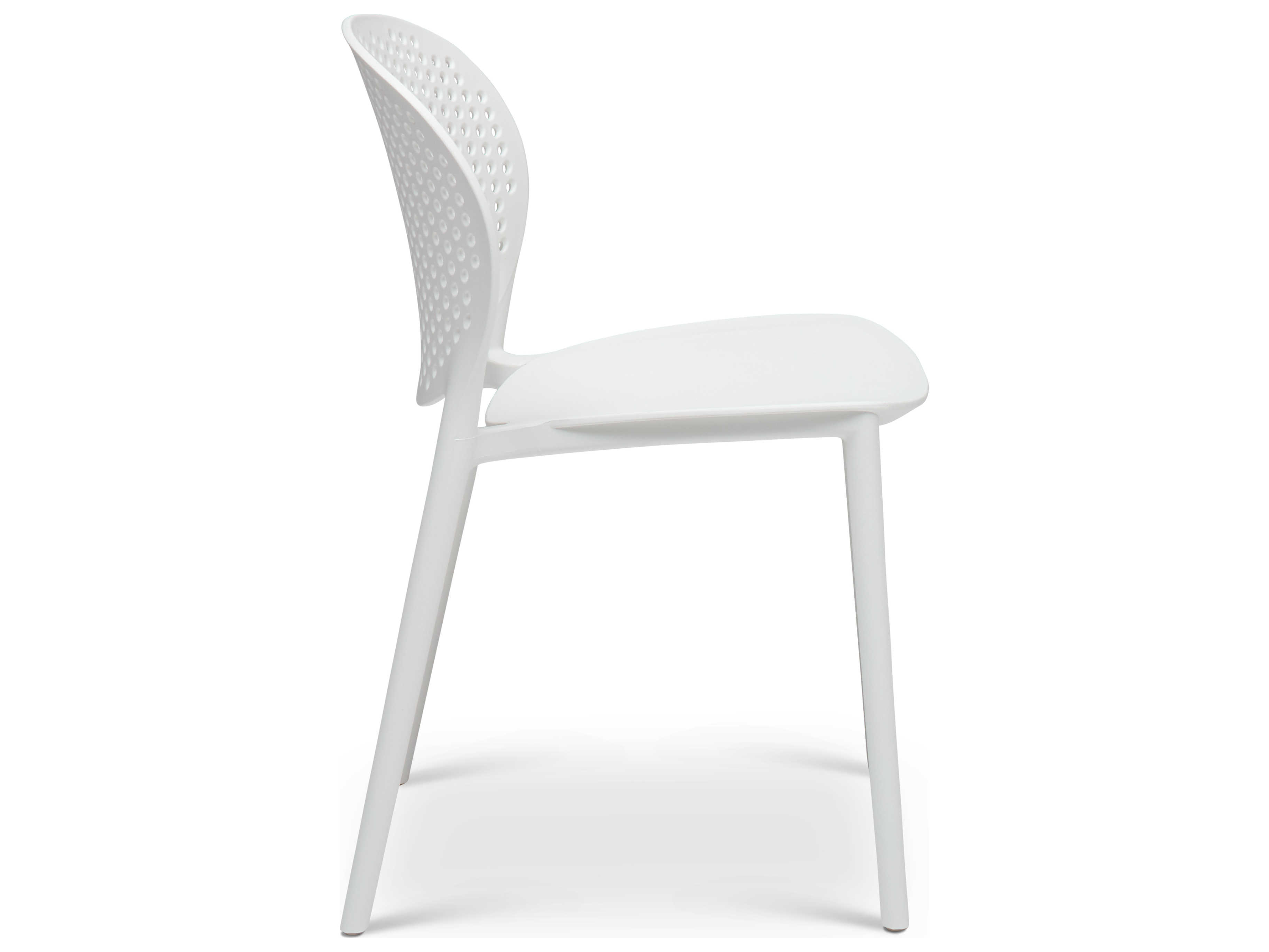 Urbia Outdoor Bailey White Recycled Plastic Dining Chair UROCDHBLYSCWHT