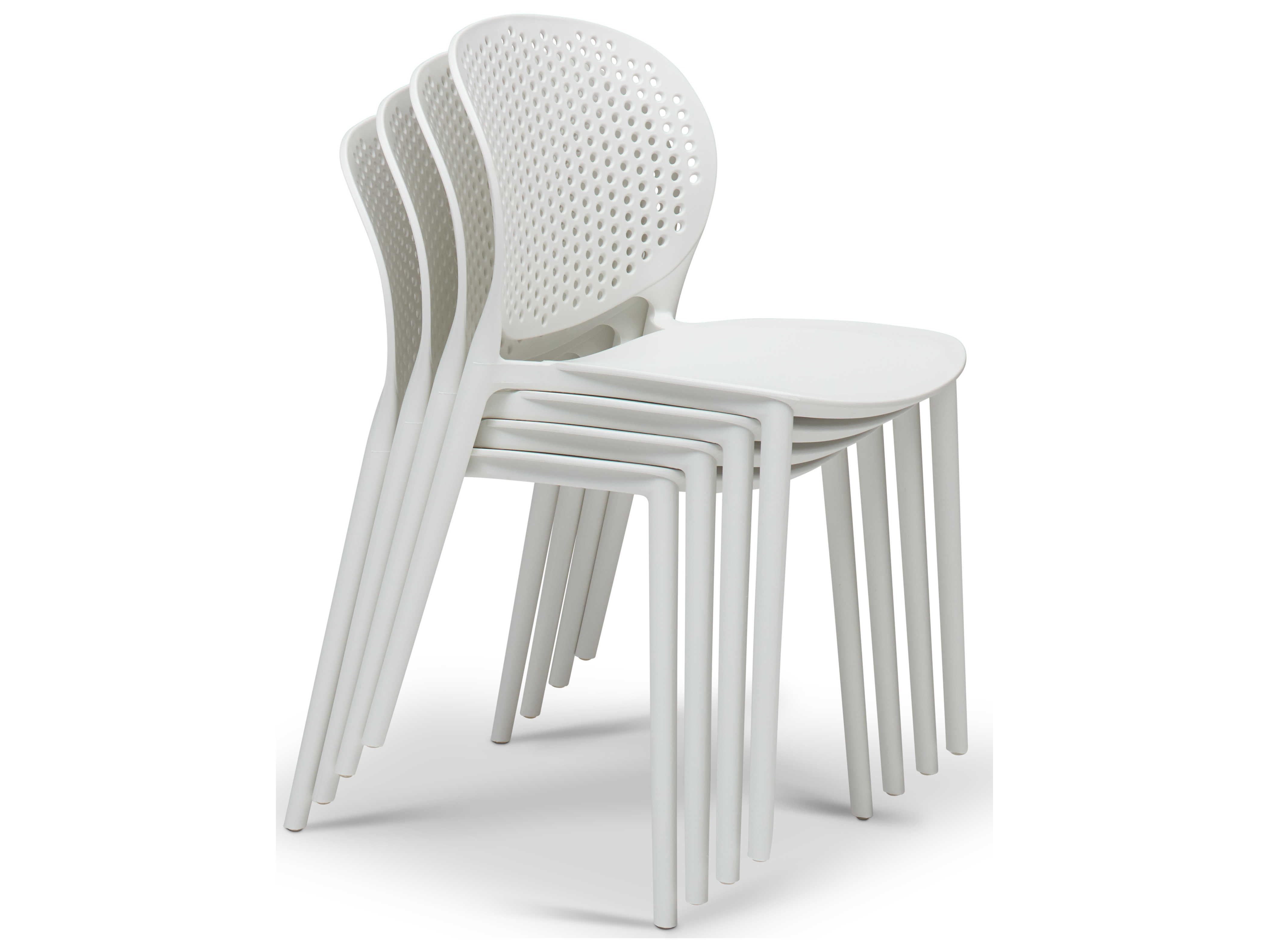 Urbia Outdoor Bailey White Recycled Plastic Dining Chair UROCDHBLYSCWHT