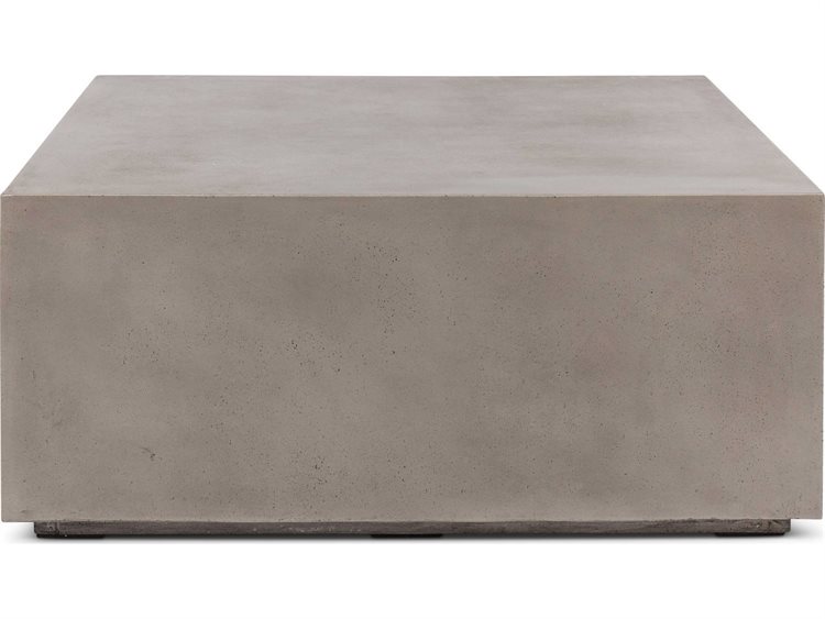 Urbia Outdoor Bloc Dark Grey Concrete Square Coffee Table UROVGSBLOC40SQ