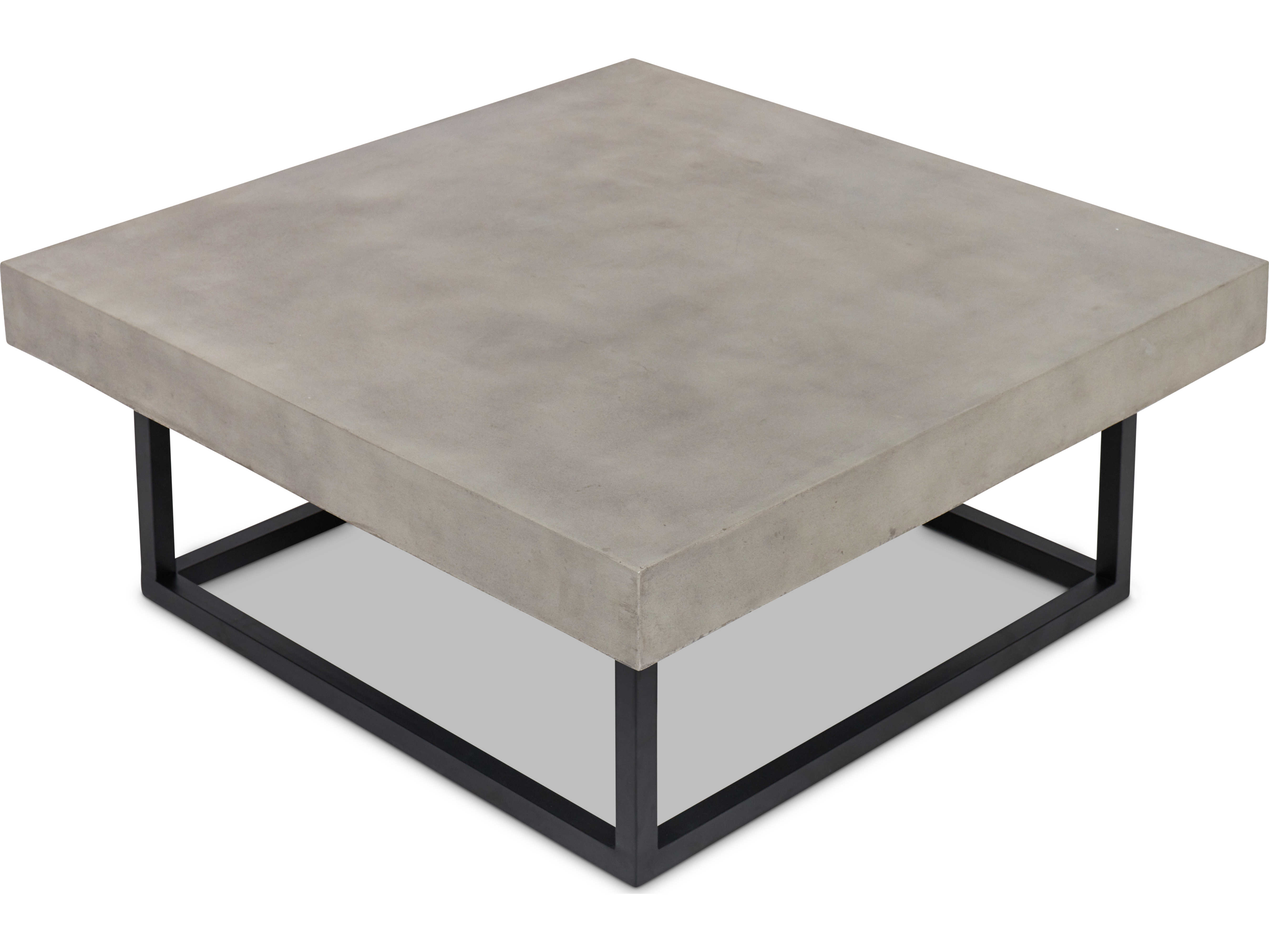Urbia Outdoor Miami Dark Grey / Black 41'' Steel Square Coffee Table