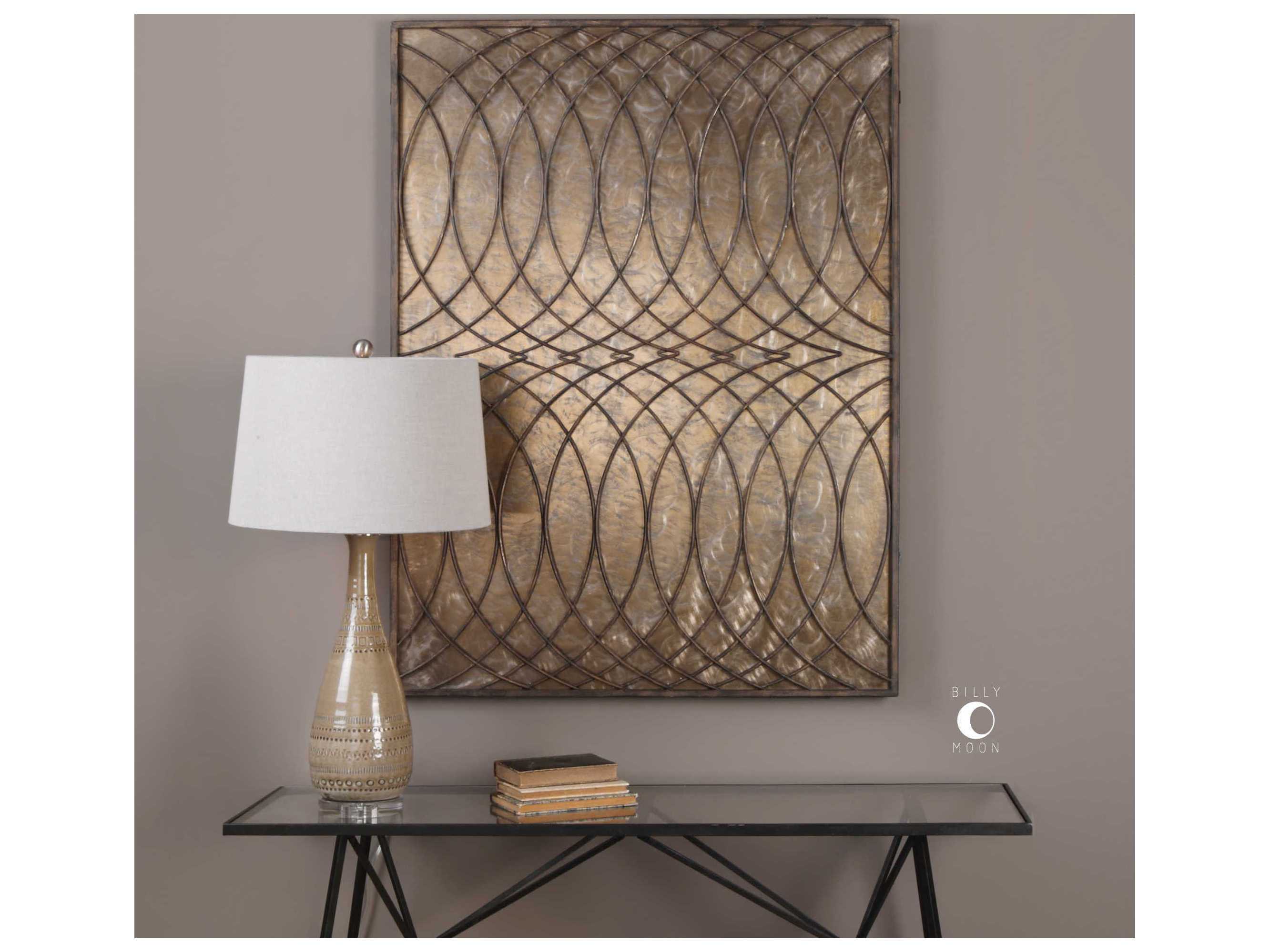 Uttermost Kanza Antique Bronze Wall Panel UT04071