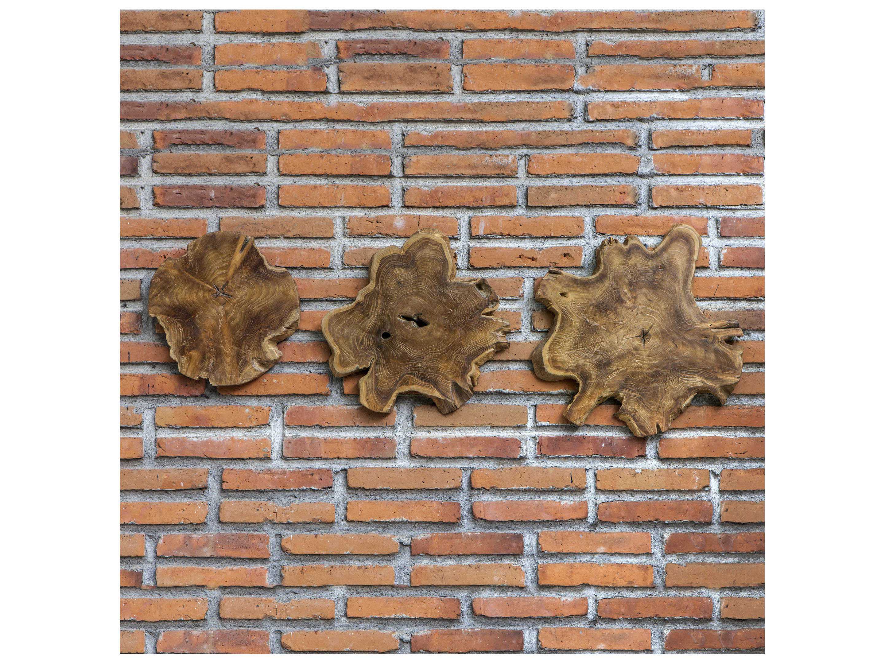 Uttermost Kalani Teak Wall Art (Set of Three) UT04085