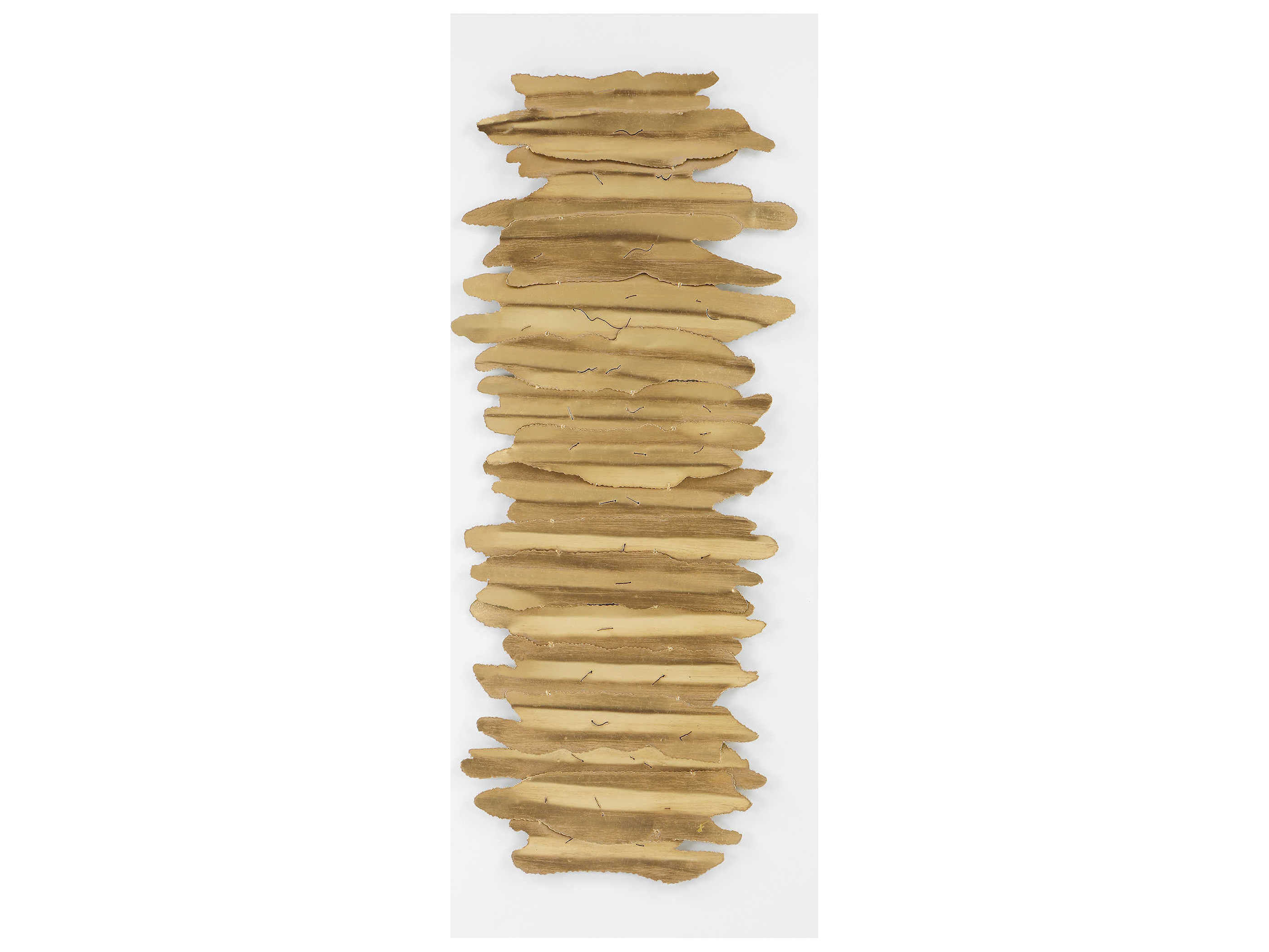 Uttermost Lev Antique Gold Leaf / Matte White Metal Wall Decor UT04320