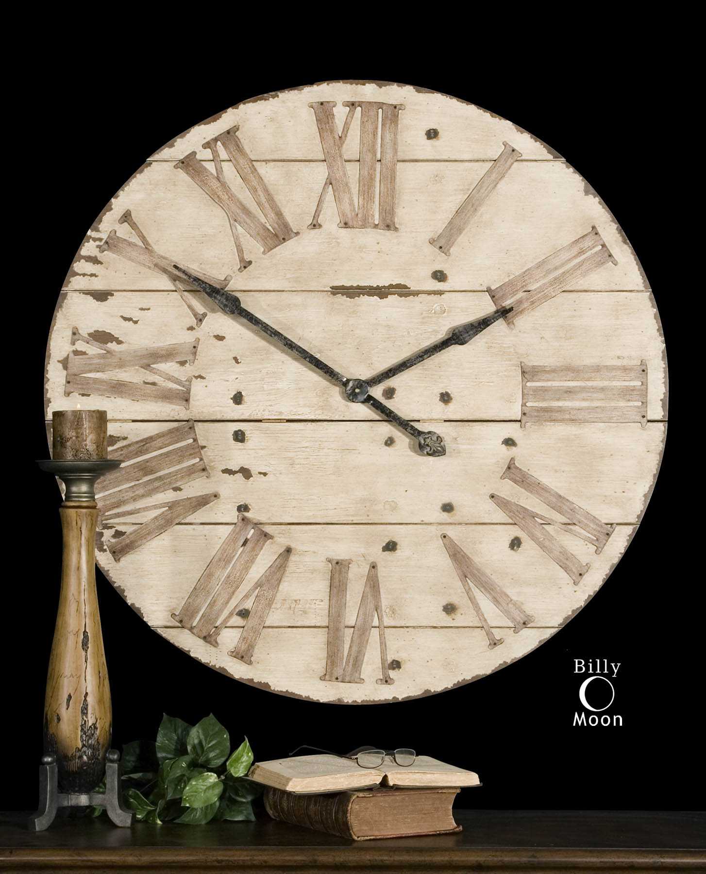 Uttermost Harrington 36 inch Wooden Wall Clock UT06671